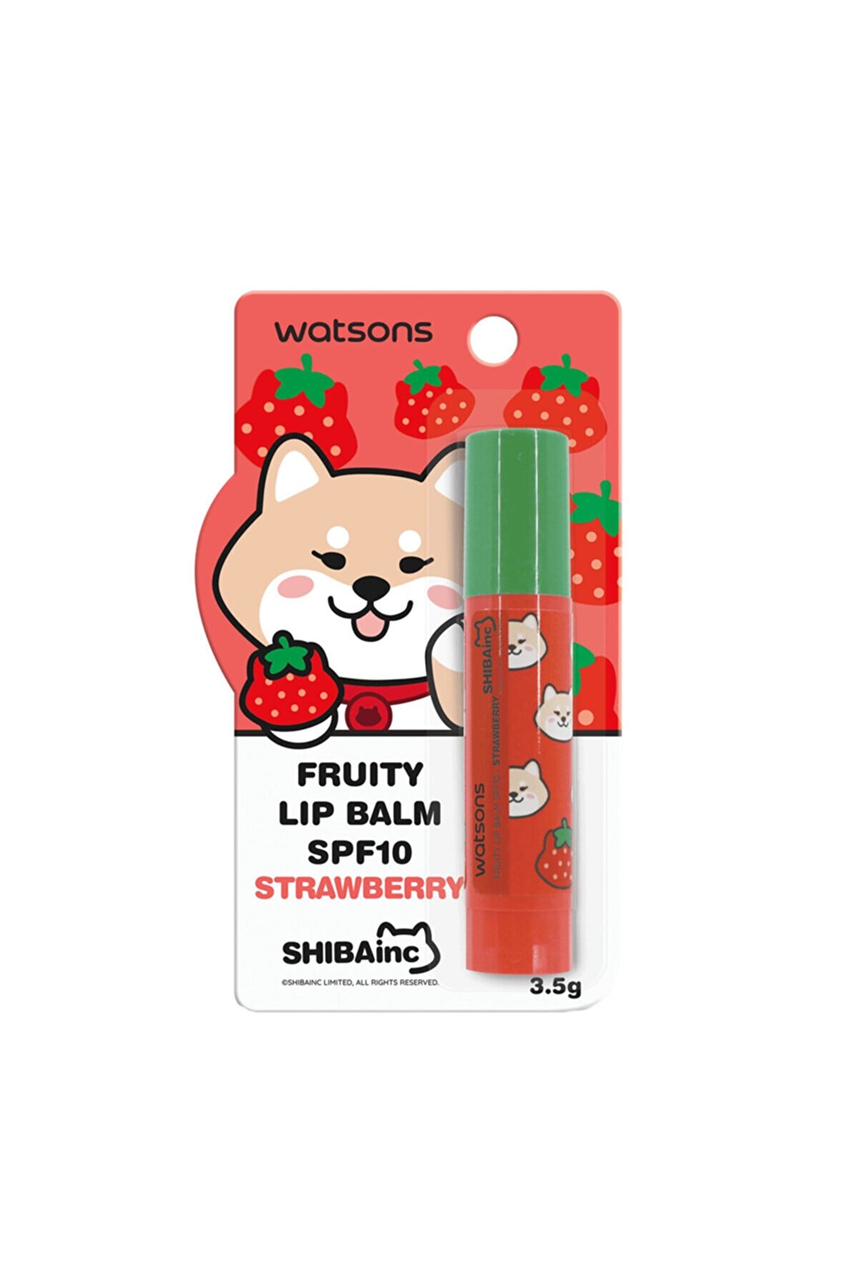 Watsons Fruity Lip Balm Spf10 Strawberry 3.5 gr