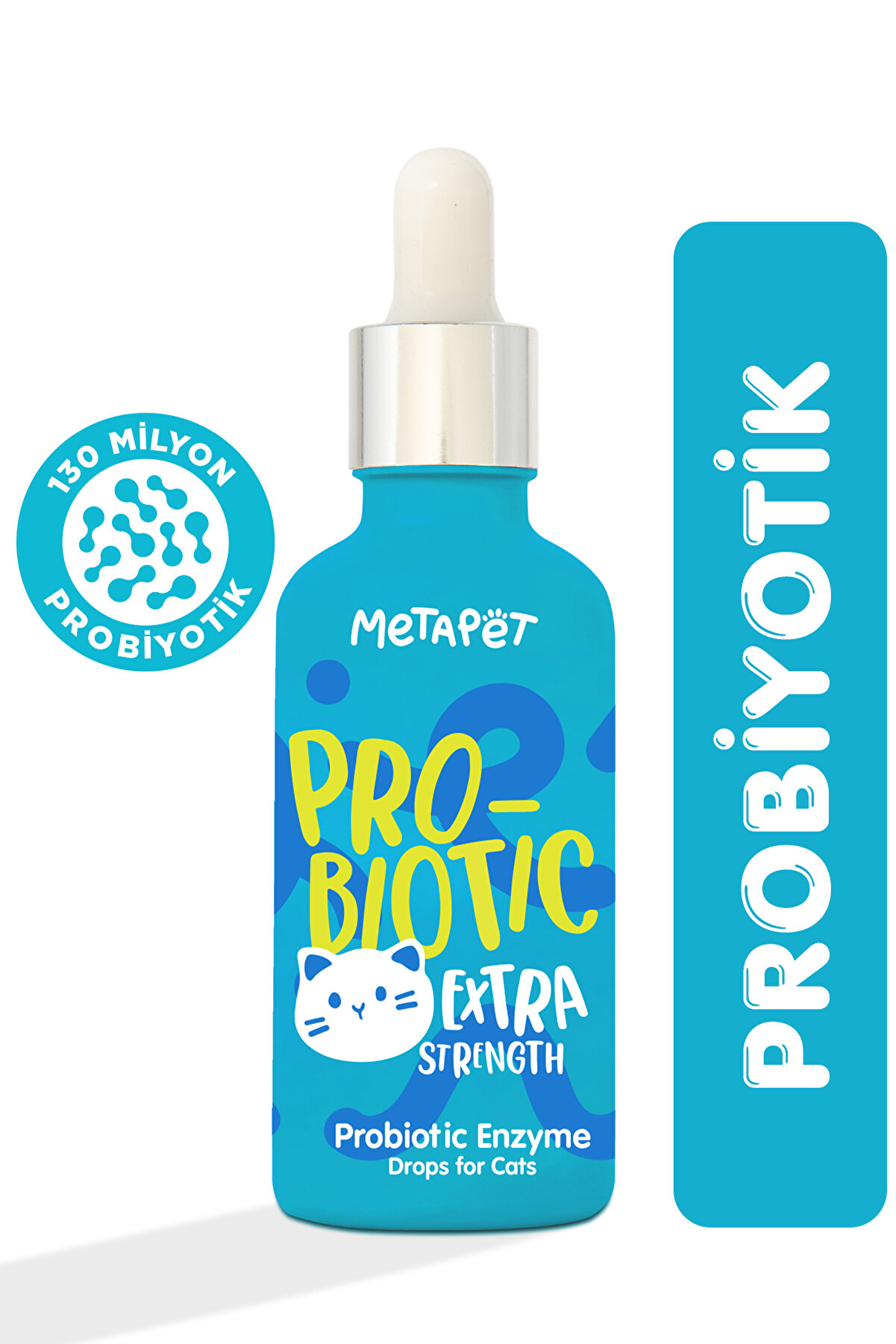 Metapet Kediler İçin Probiyotik Damla | Güçlü Sıvı Enzim Form