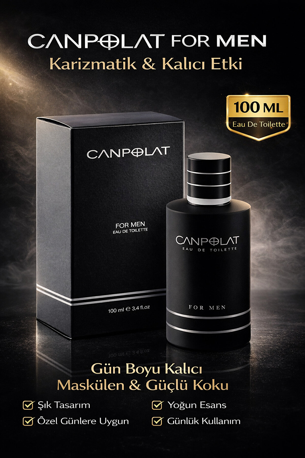 Canpolat EDT 100ml Erkek Parfümü - Kalıcı ve Ferah Koku