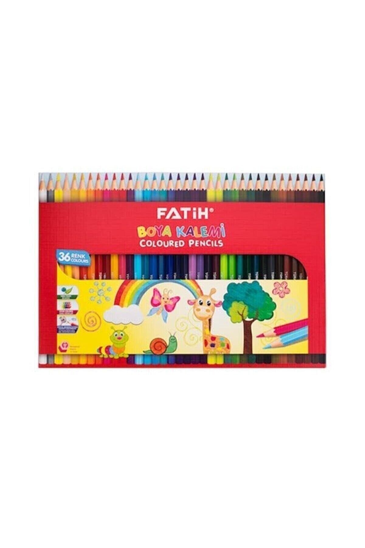 Fatih Kuruboya 36 Renk Tam Boy 33245 - 36 Renkli Kuru Boya Kalem Seti