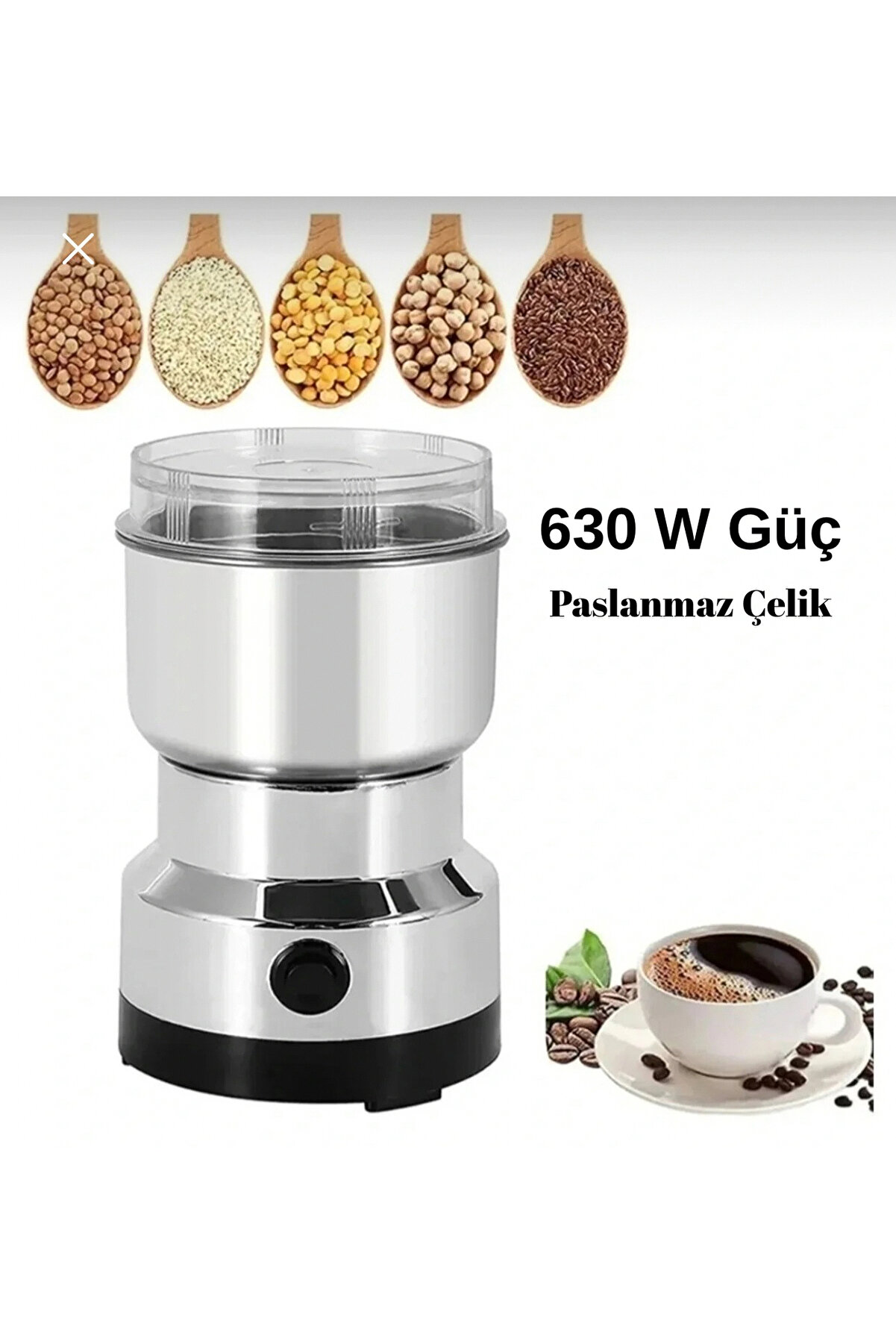 Genel Markalar Elektrikli Kahve Ve Baharat Öğütücü Çelik Değirmen Ev Tipi - ₺465