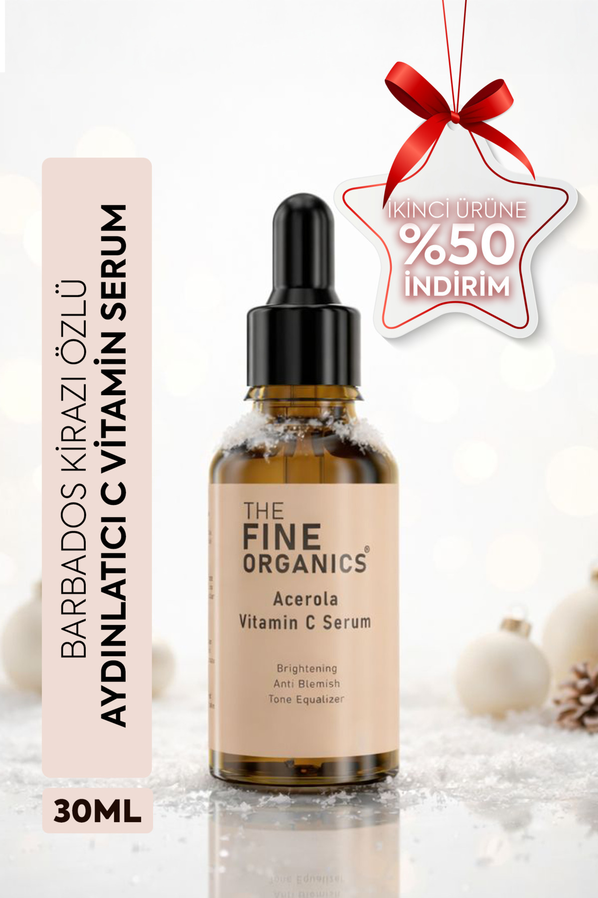 THE FINE ORGANICS Barbados Kirazı Özlü Aydınlatıcı Serum 30ml