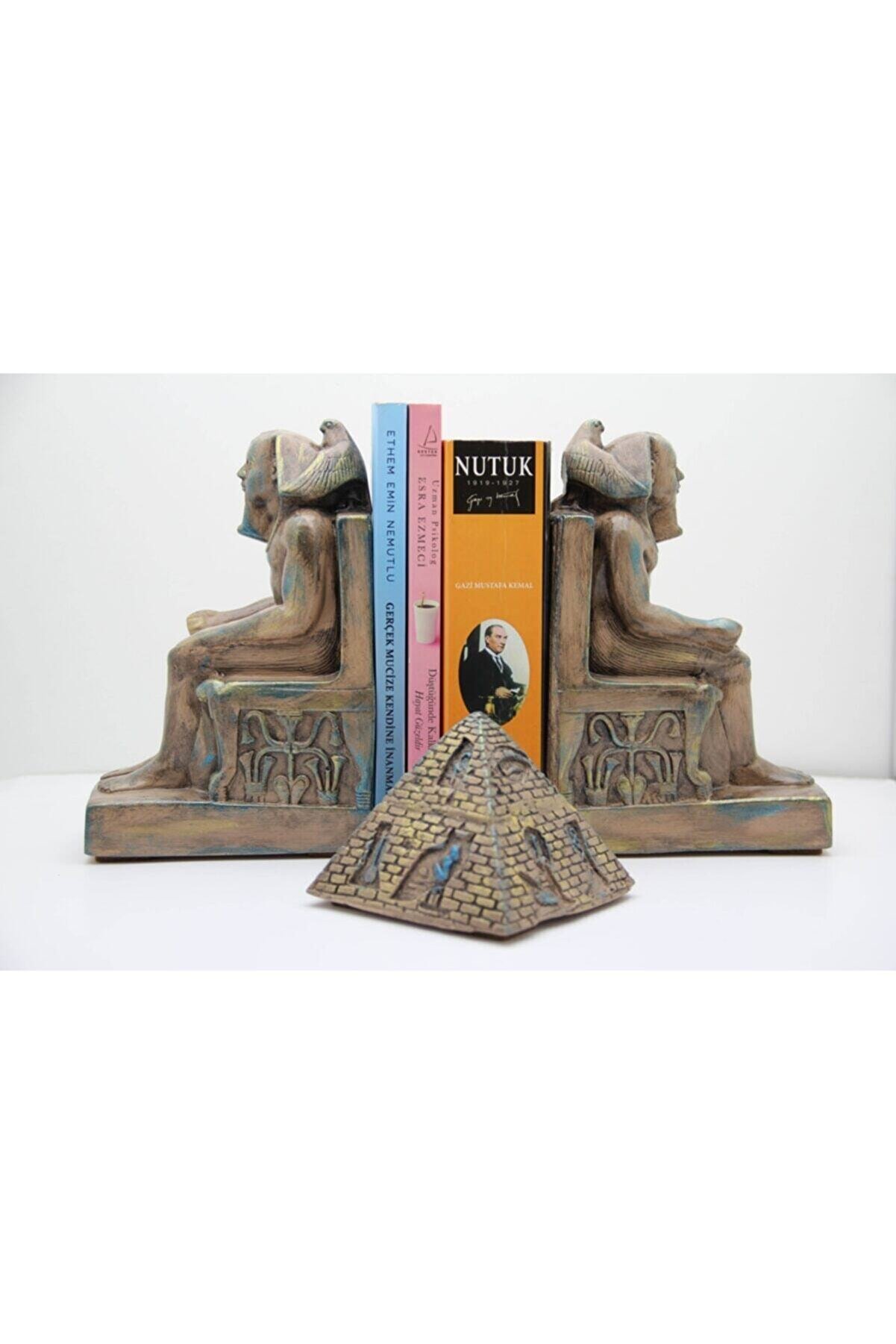 Damla Hediyelik Ramses Kitap Tutucu+mısır Piramit Biblo Hediye