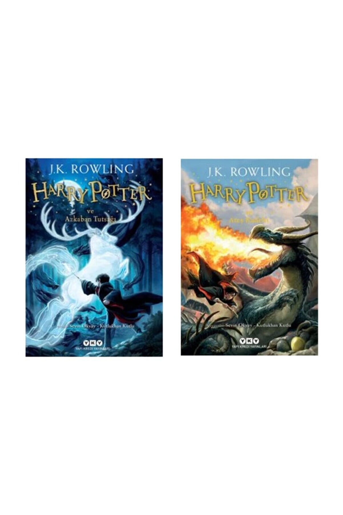 Yapı Kredi Yayınları Harry Potter Serisi 3. Ve 4. Kitaplar Set - Azkaban Tutsağı - Ateş Kadehi