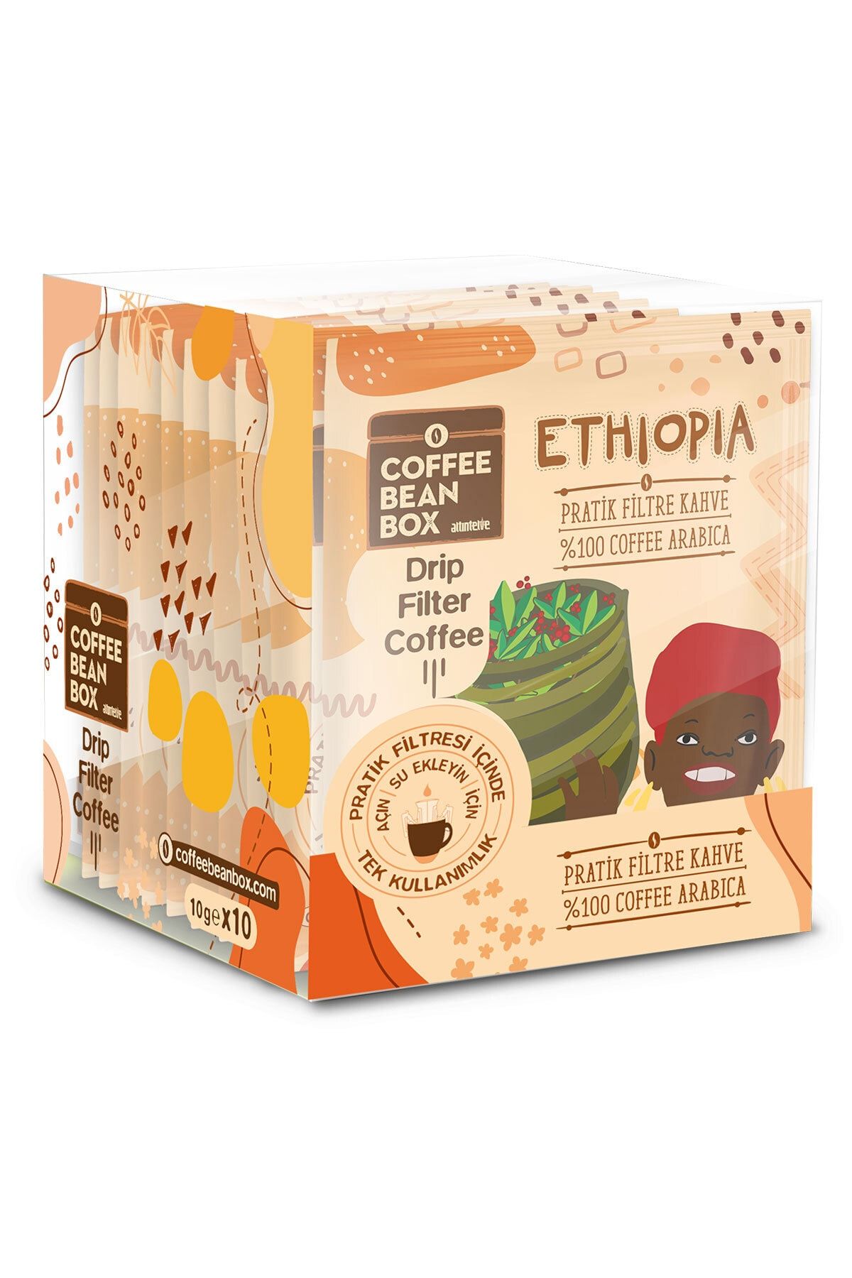 Coffeebeanbox Pratik Filtre Kahve Ethiopia 10'lu Kutu