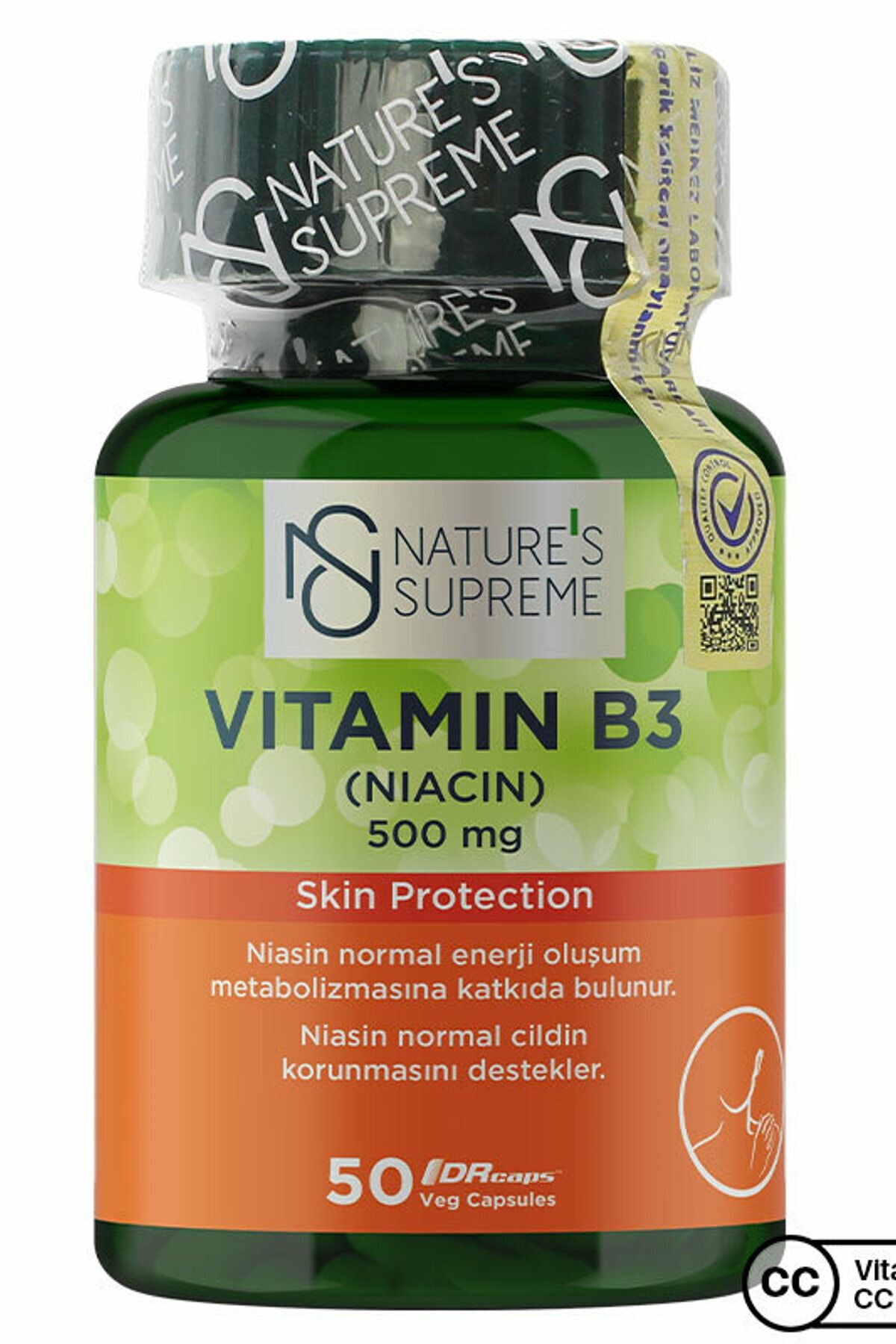 Natures Supreme Vitamin B3 500 Mg (no Flush) 50 Kapsül