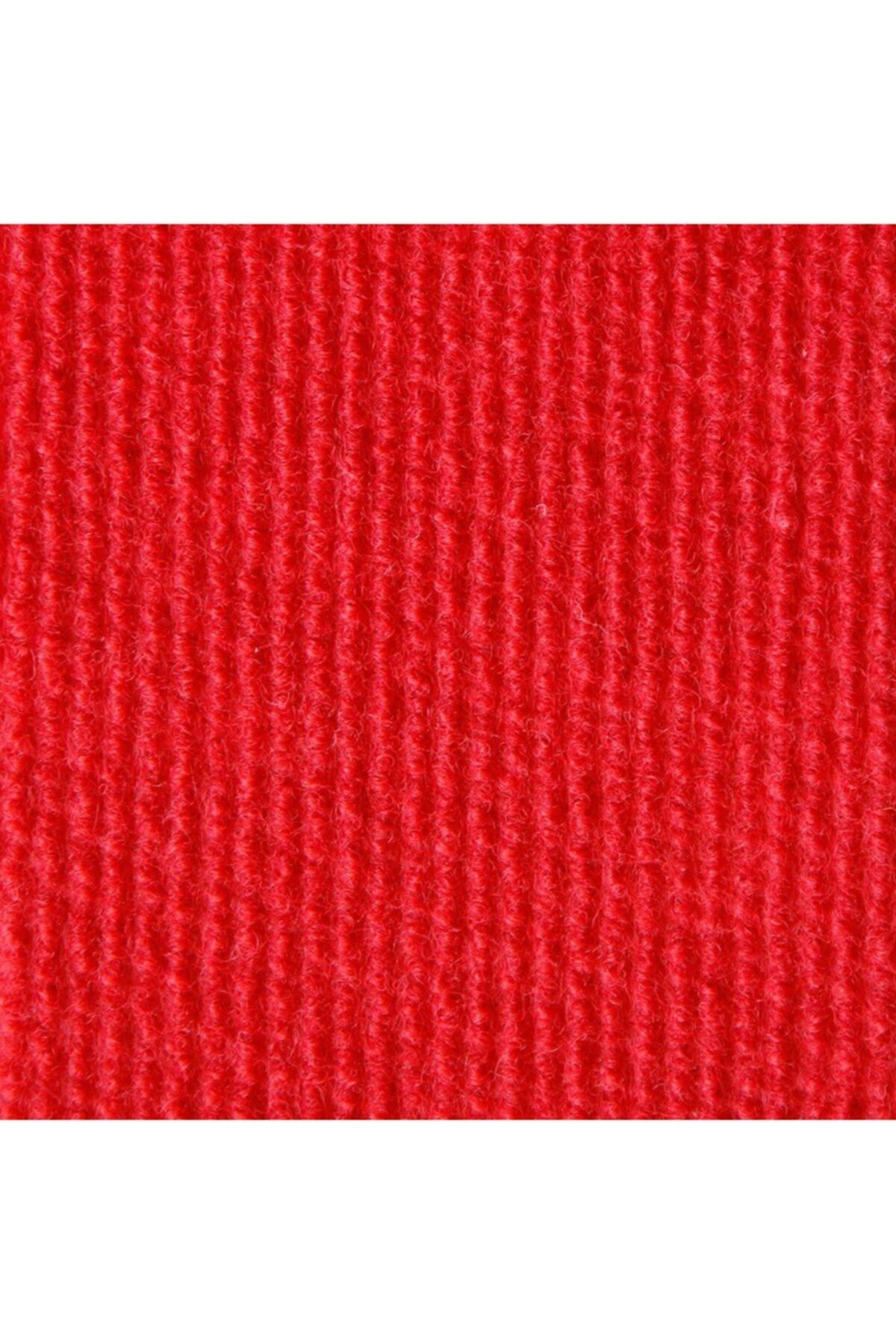 AKÇADIRCI Kırmızı Halıflex Duvardan Duvara Halı Halıfleks Rip Halı