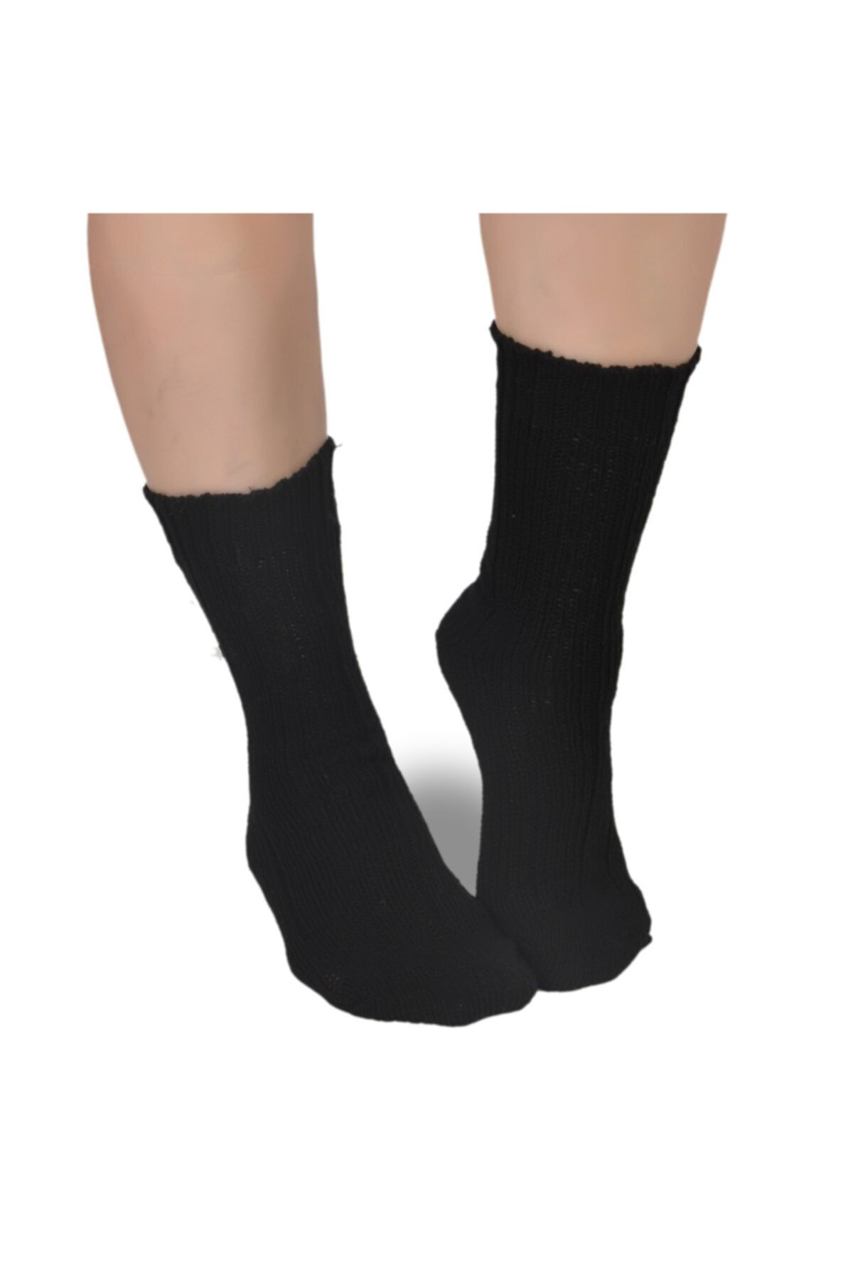 Shocks 3'lü Kışlık Siyah Yün Çorap