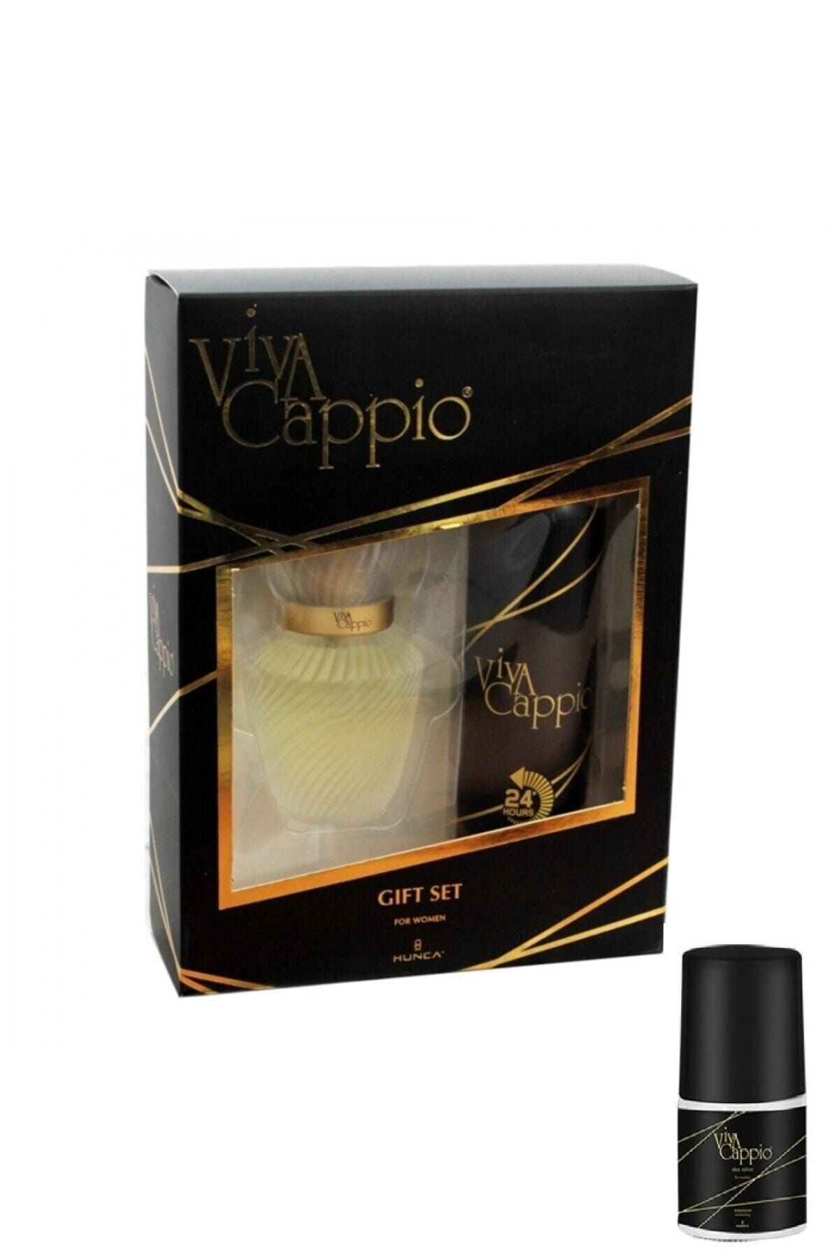 Viva Cappio Edt 60 ml Kadın Parfüm +  Deodorant 150 ml + Rolon 50 ml