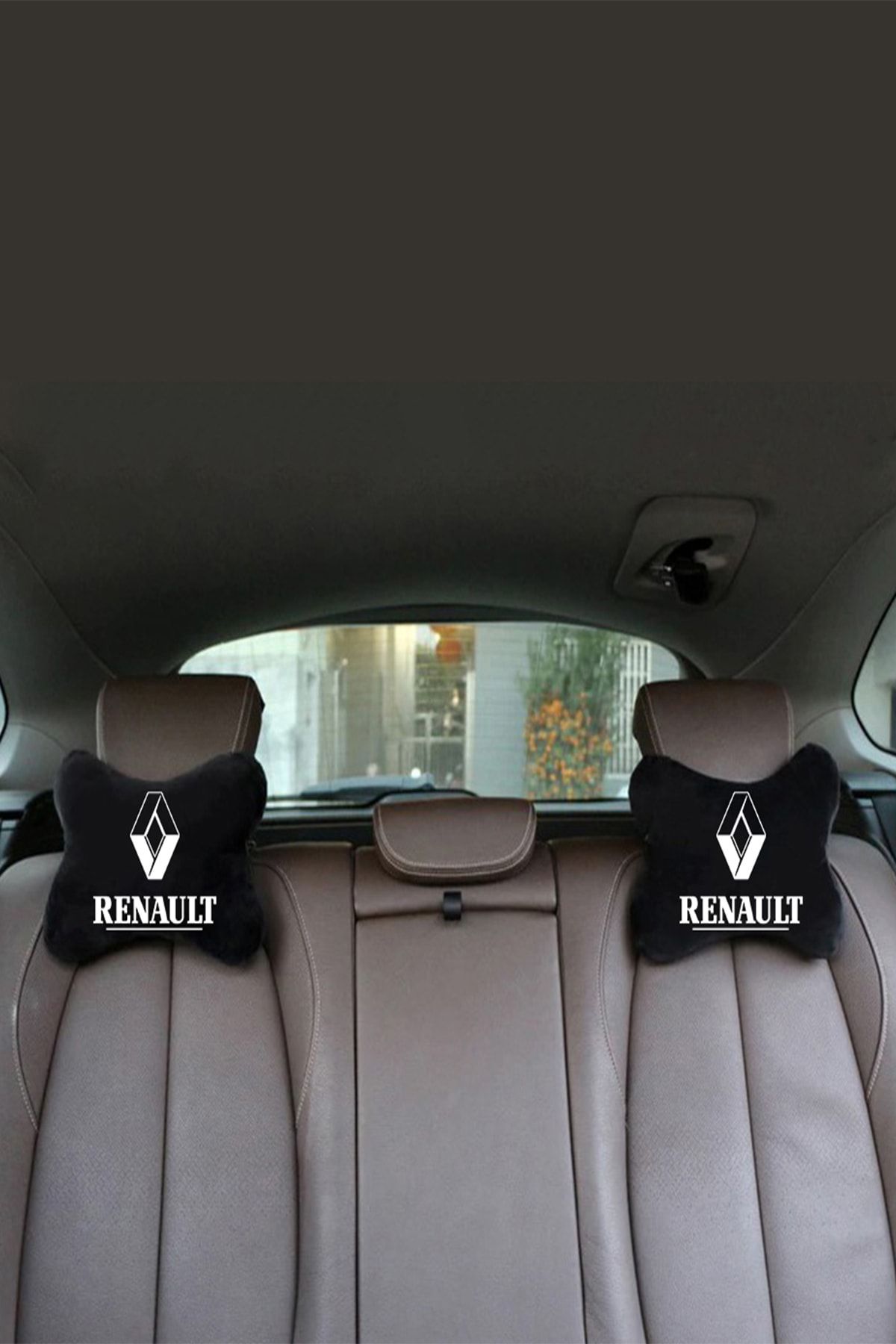 1araba1ev Renault Megane 4 Oto Koltuk Boyun Yastığı Seyahat Yastık 2 Adet Siyah