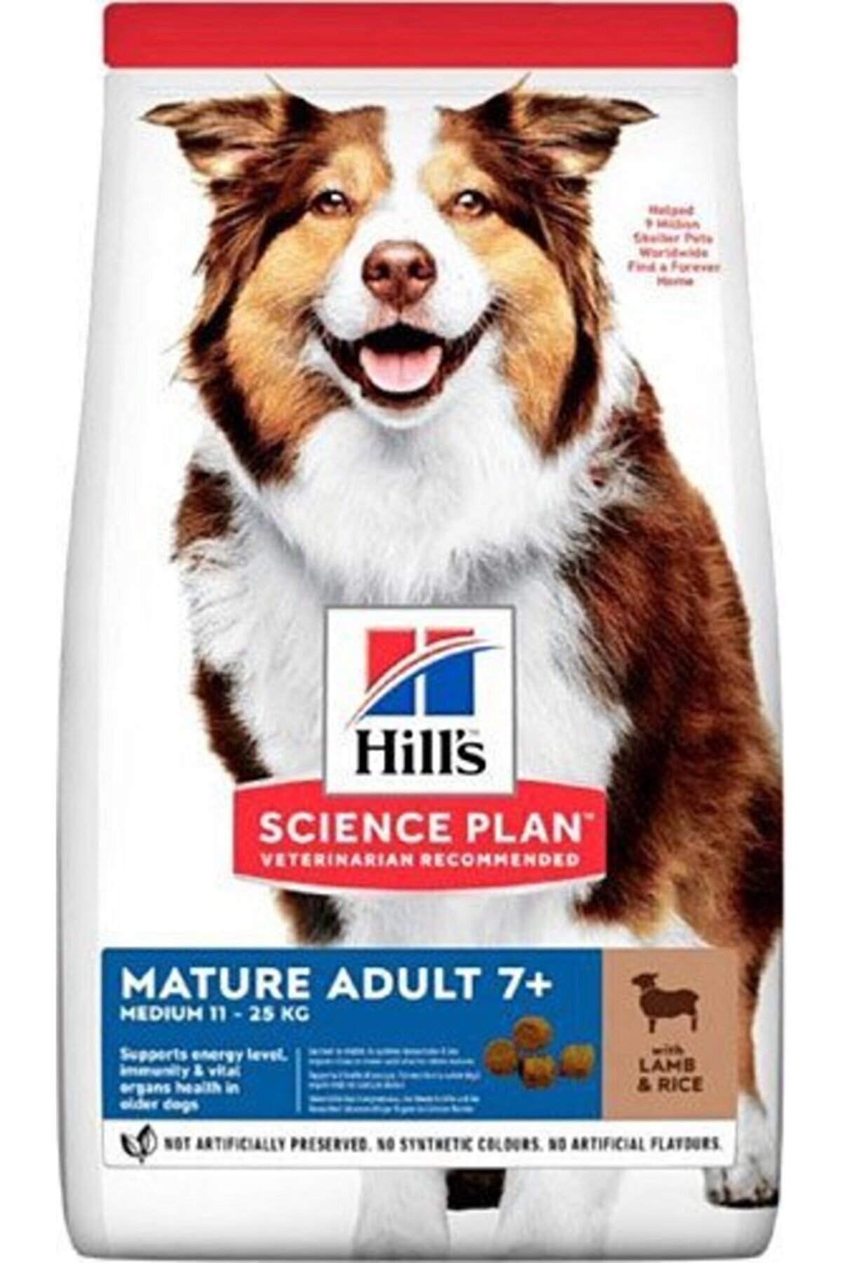 Hills Science Plan Mature Adult +7 Kuzu Et ve Pirinçli Yaşlı Köpek Maması 14 kg