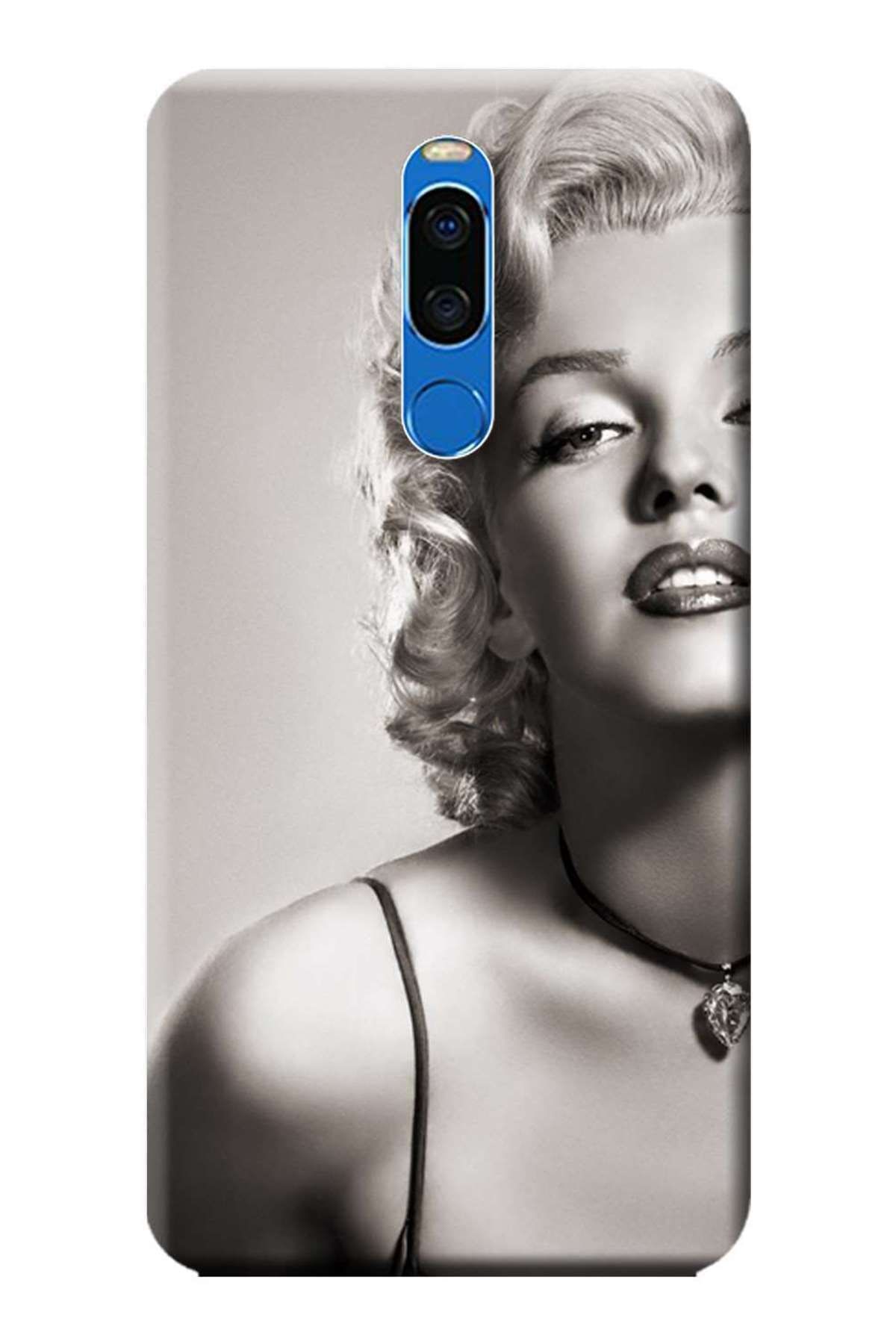 Meizu X8 Uyumlu Kılıf Baskılı Silikon Kapak Marilyn Monroe Stk:250