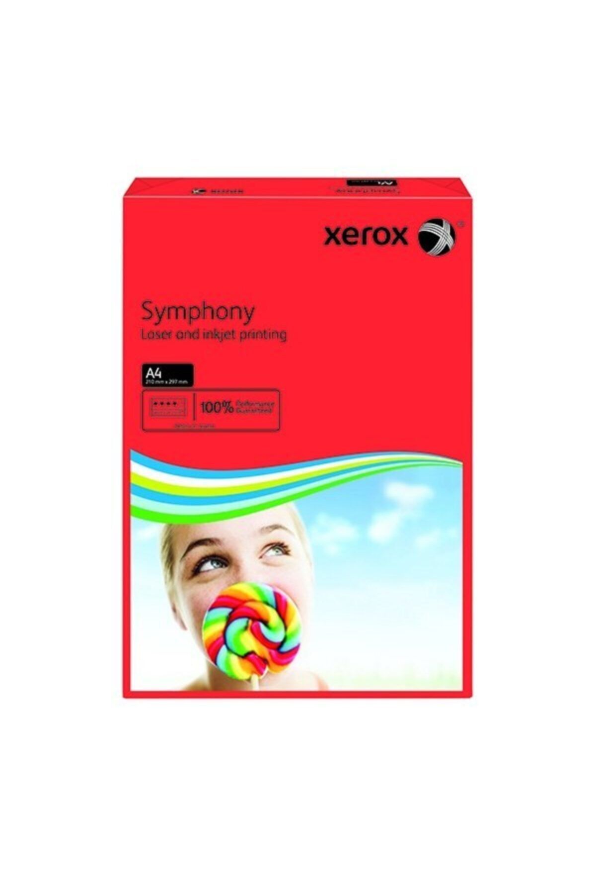 Xerox A4 Renkli Fotokopi Kağıdı 500 Lü Symphony Kırmızı 80 Gram 3r93954