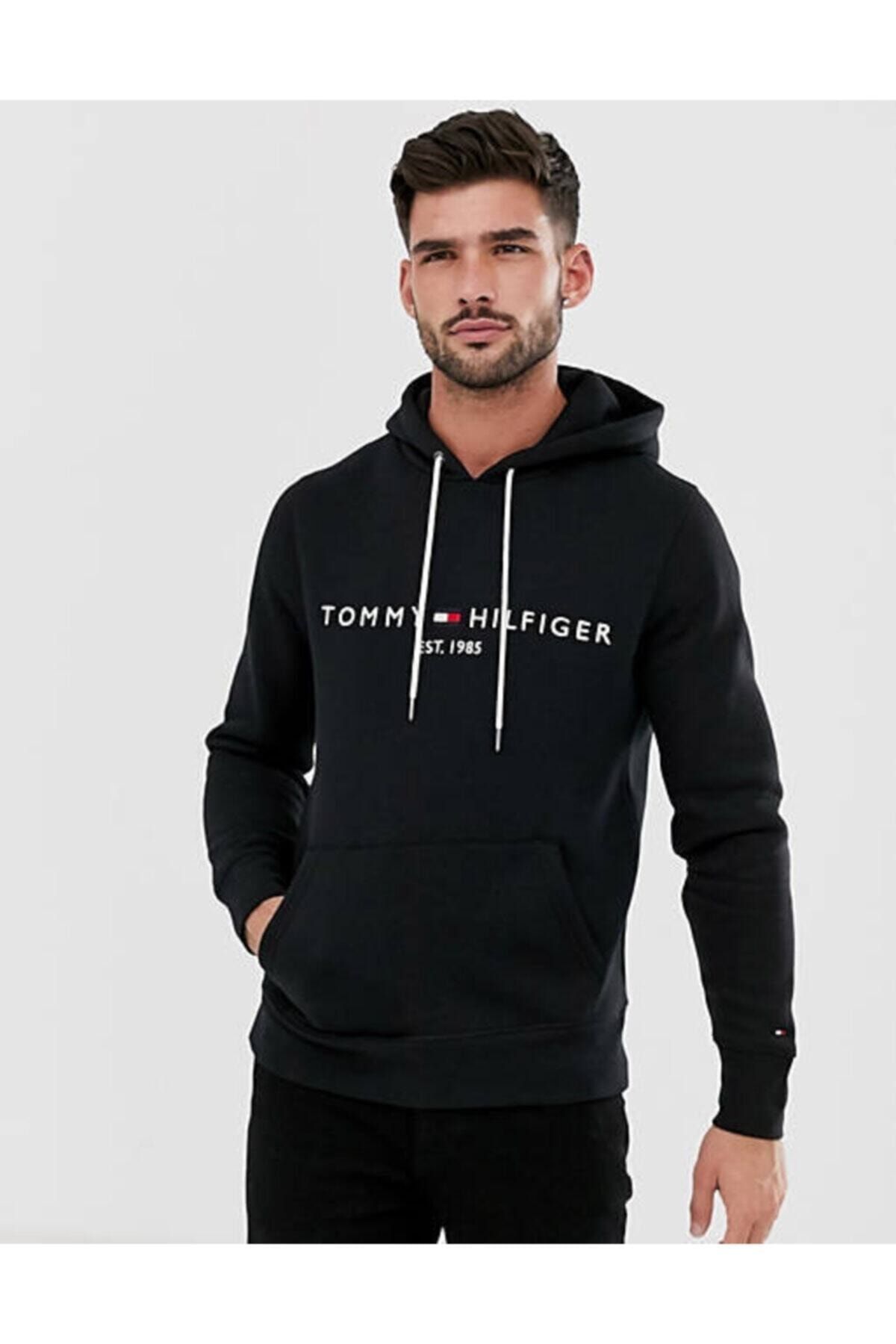 Tommy Hilfiger Core Flag Logo Erkek Sweatshirt