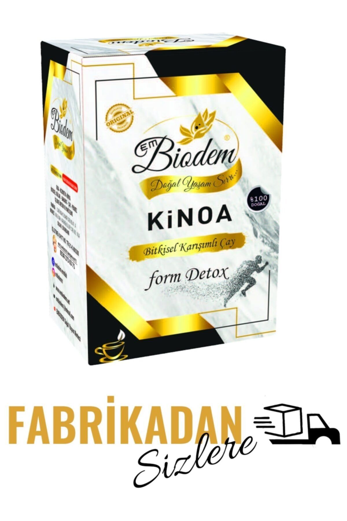 Embiodem Kinoa Bitkisel Form Detox Çayı 30’lu Süzen Poşet Çay - 1 Kutu