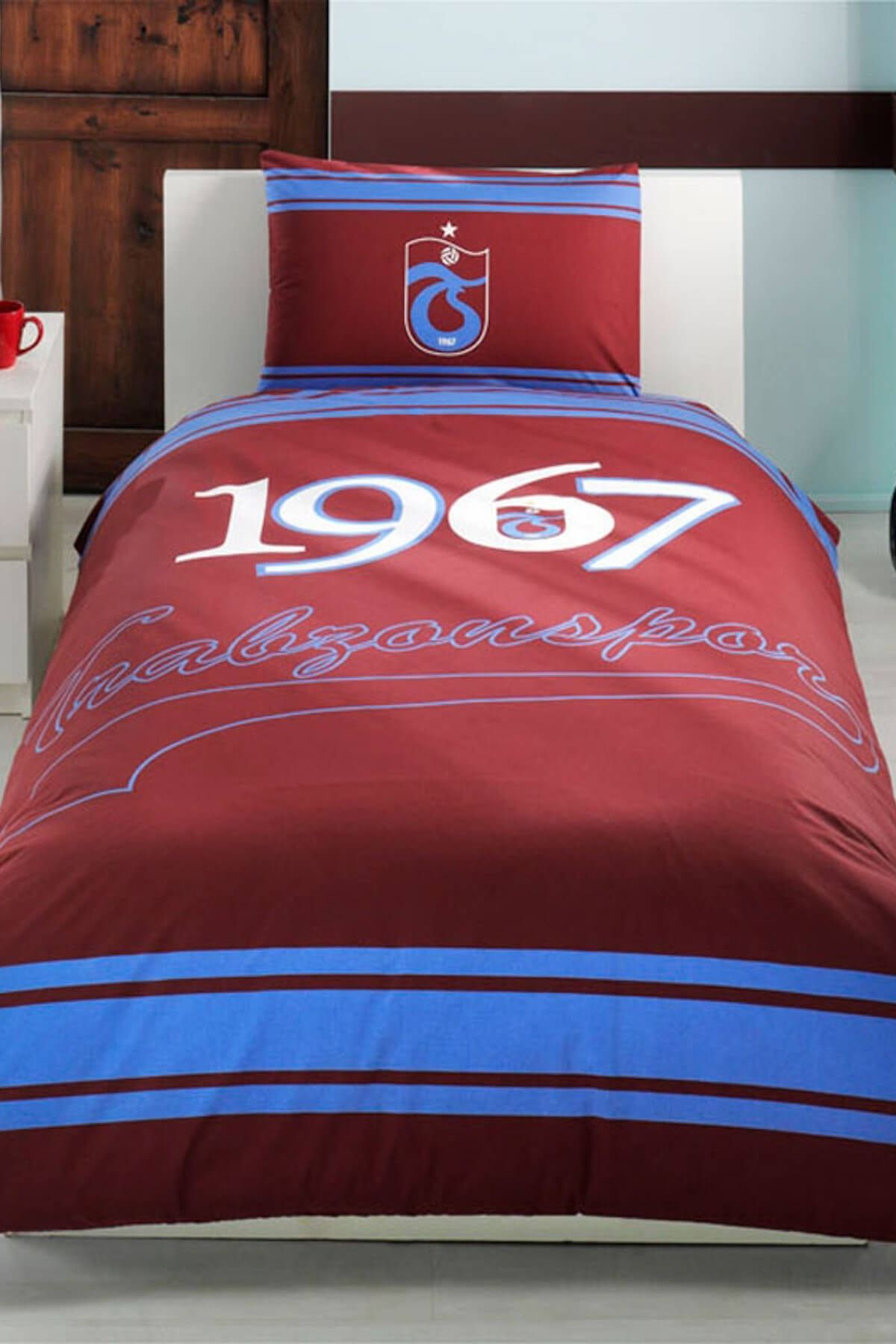 Taç Lisanslı Tek Kişilik Nevresim Takımı - Trabzonspor Logo