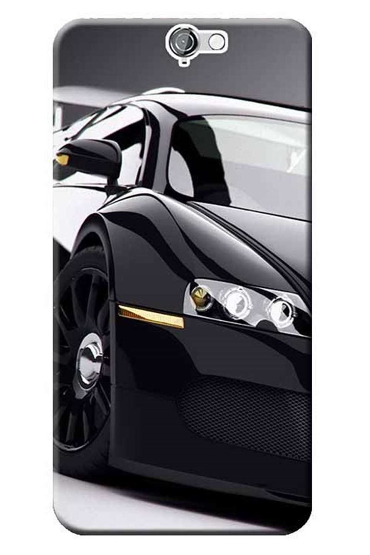 Htc One A9 Bugatti Veyron Baskılı Silikon Kapak Uyumlu Kılıf
