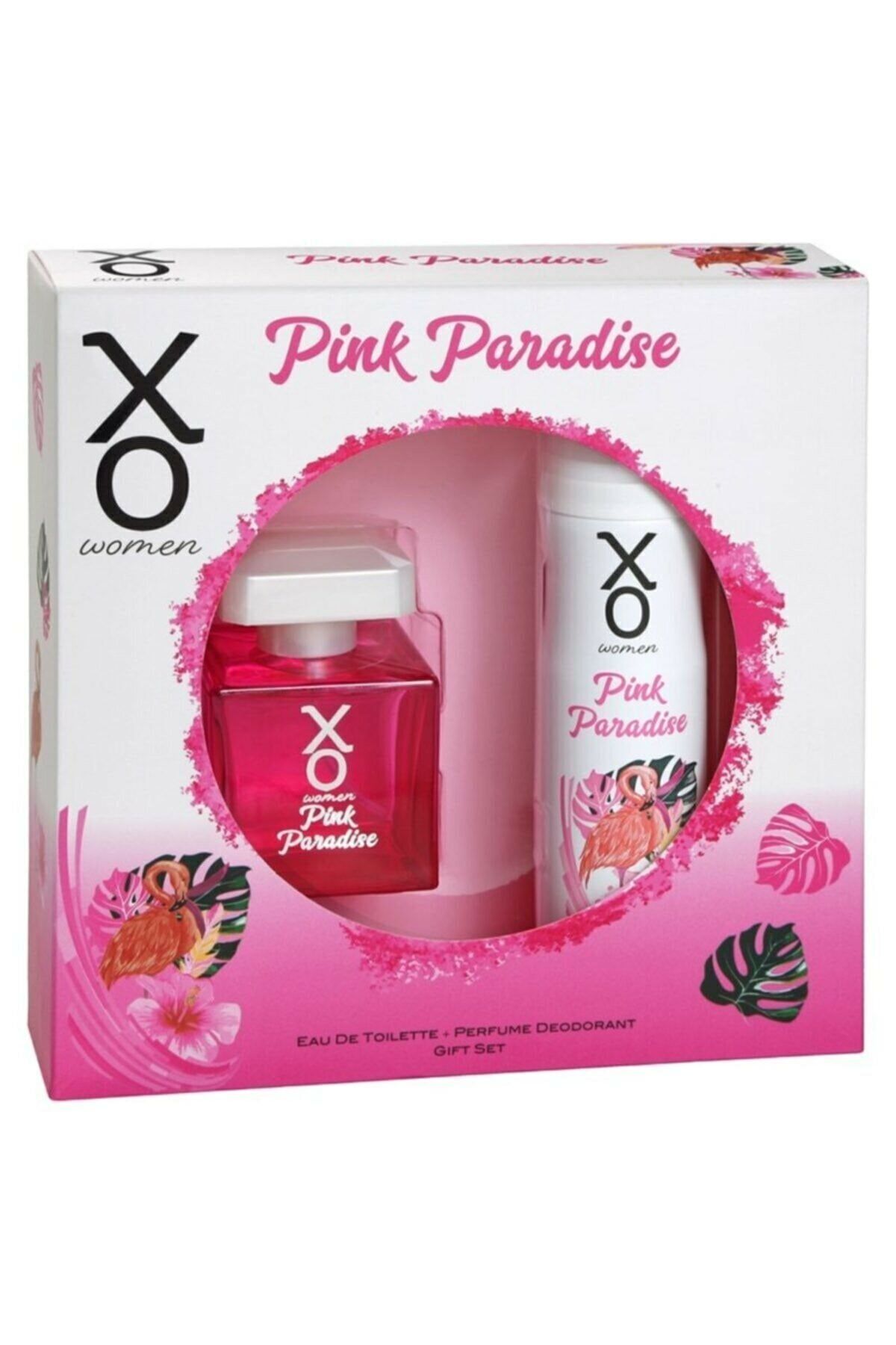 XQ Xo Pink Paradise Women Edt Kadın Parfüm 100 Ml + Deo