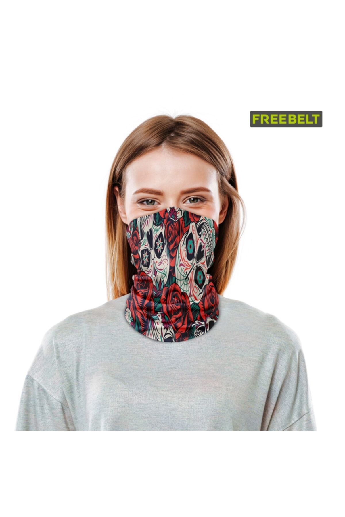 Freebelt Buff Bandana Maske Boyunluk Çok Amaçlı Kullanım - Skullrose