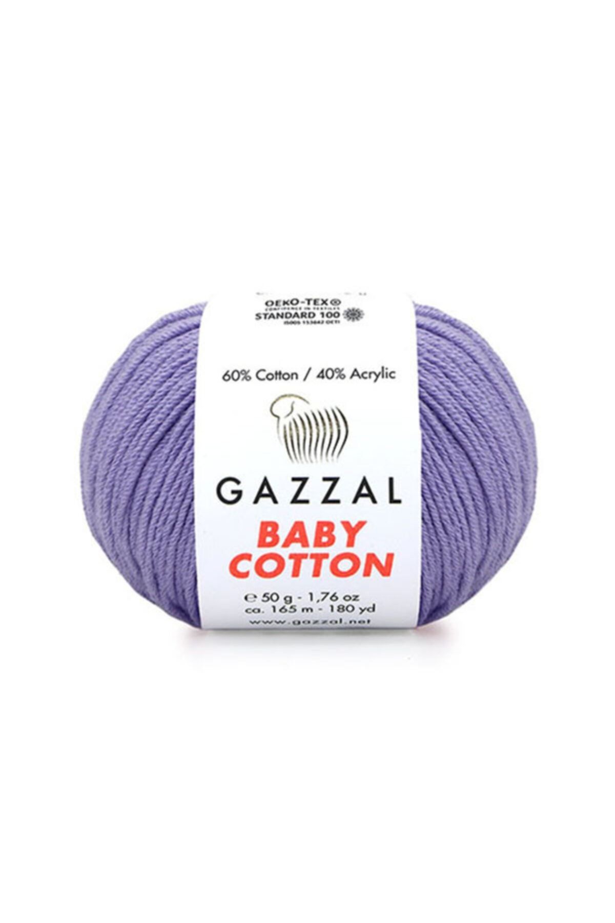 Gazzal Baby Cotton Amigurumi Ipi Lila - 3420 - 50 Gr. Punch Ipi
