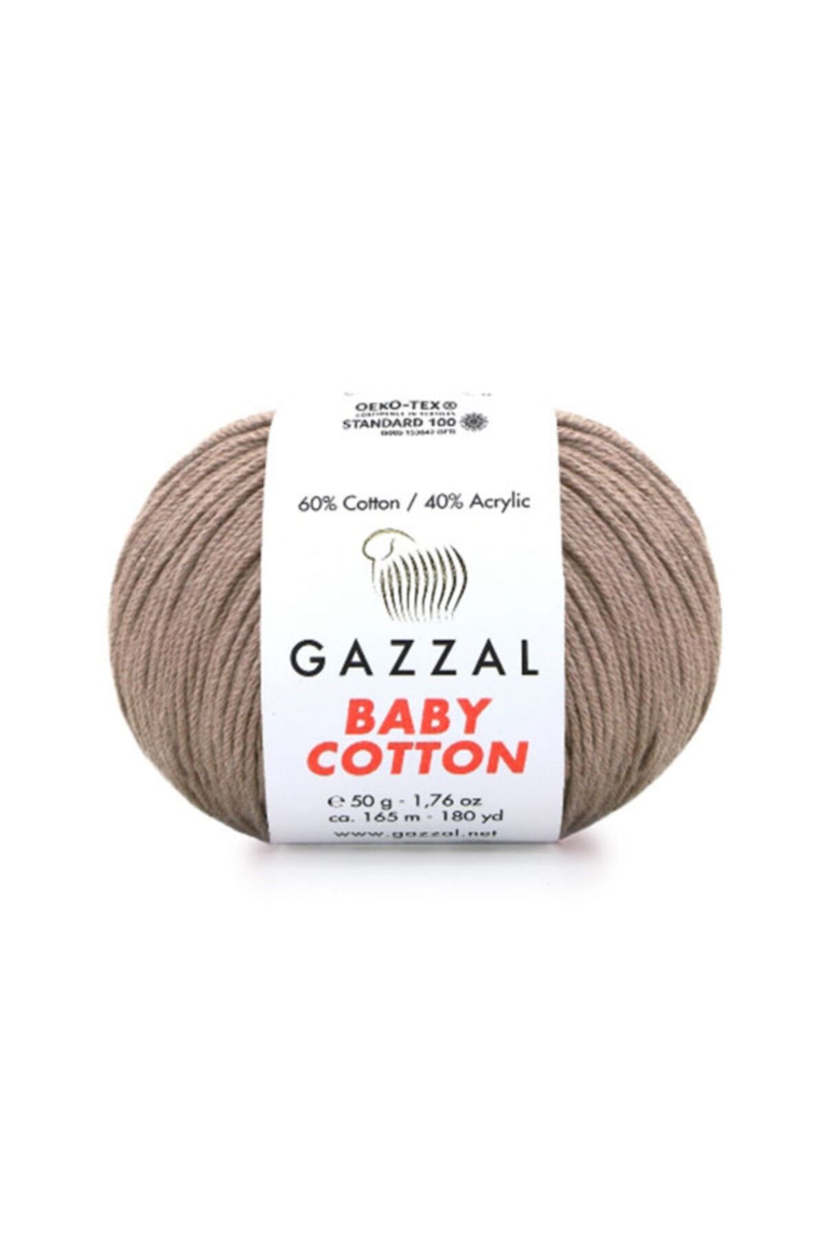 Gazzal Baby Cotton Amigurumi Ipi Sütlü Kahve - 3434 - 50 Gr. Punch Ipi