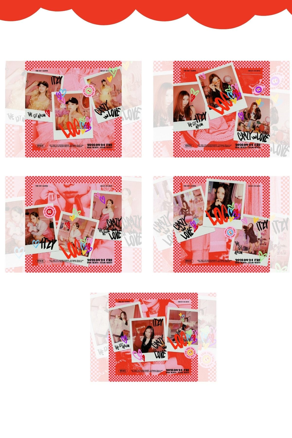 Kpop Dünyasi Itzy '' Crazy In Love '' Üye Poster Set