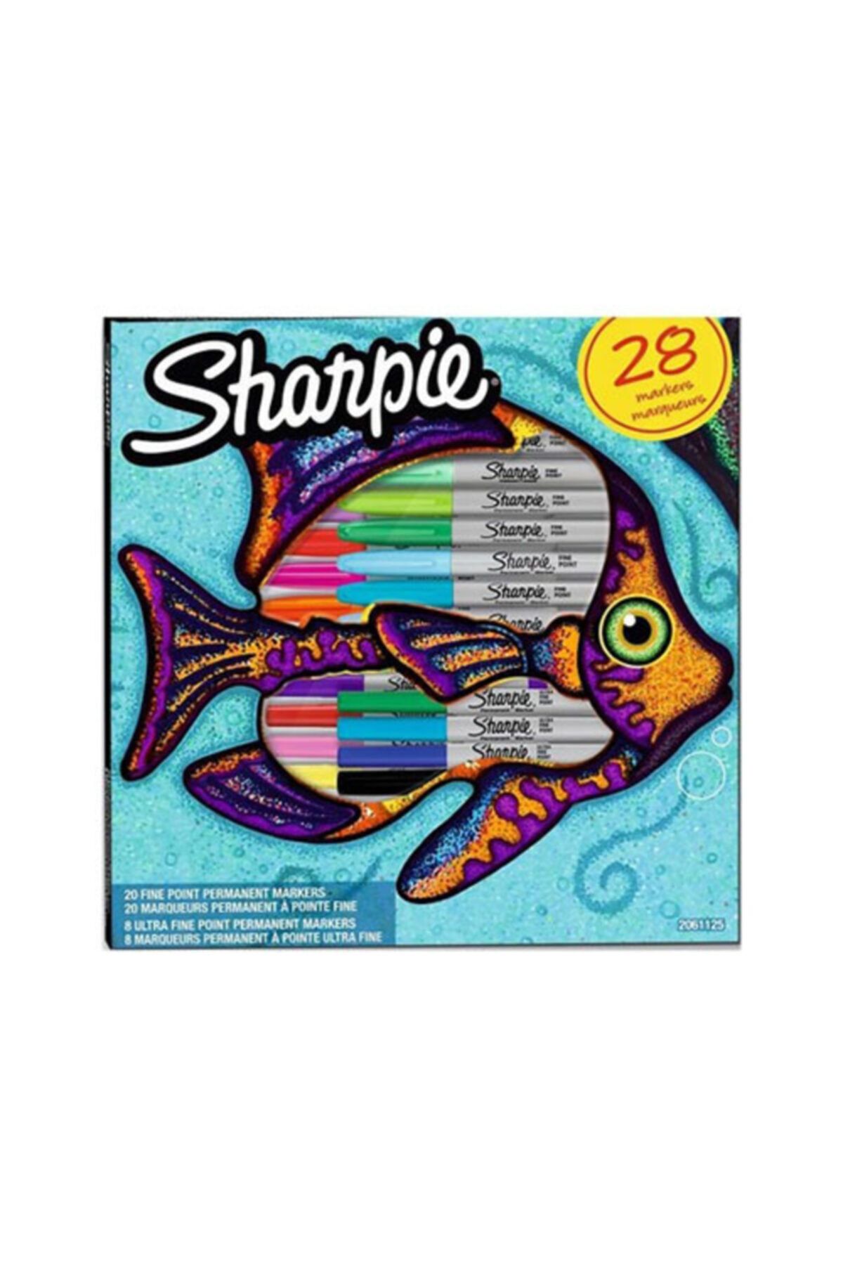 Sharpie 28 Li Fine Permanent Markör Balık