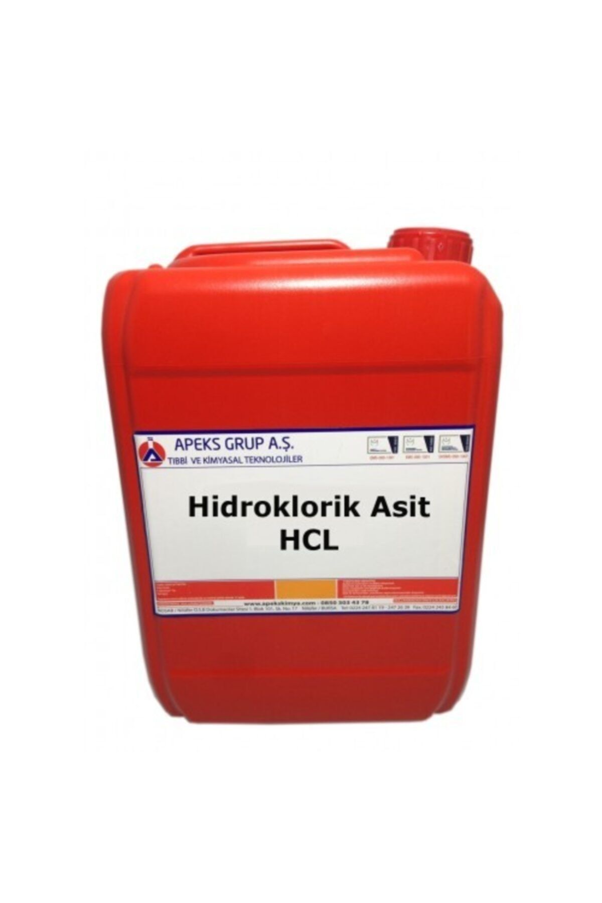 APEKS Hidroklorik Asit - Hcl % 30-32 - 10 kg