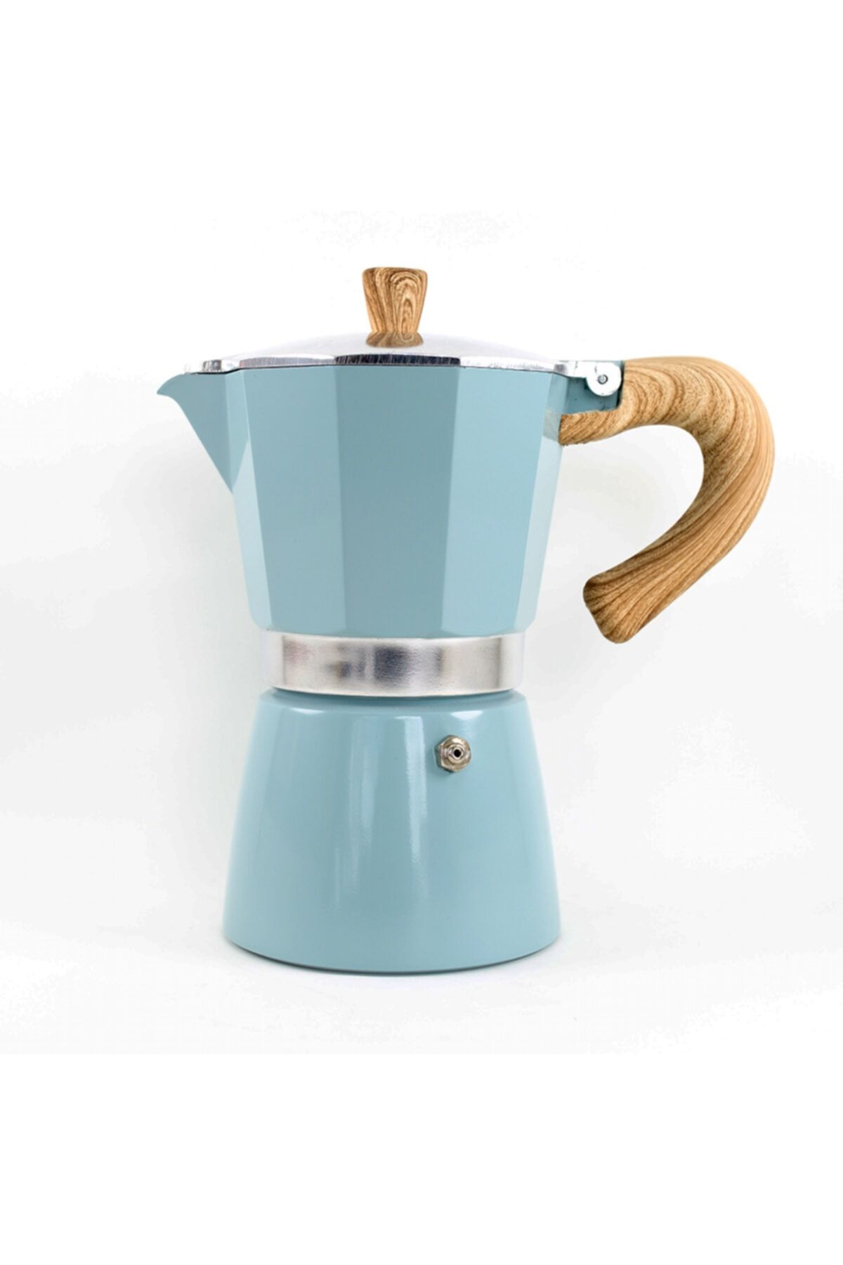 cafeavm Espresso Moka Pot Ahşap 6 Cup