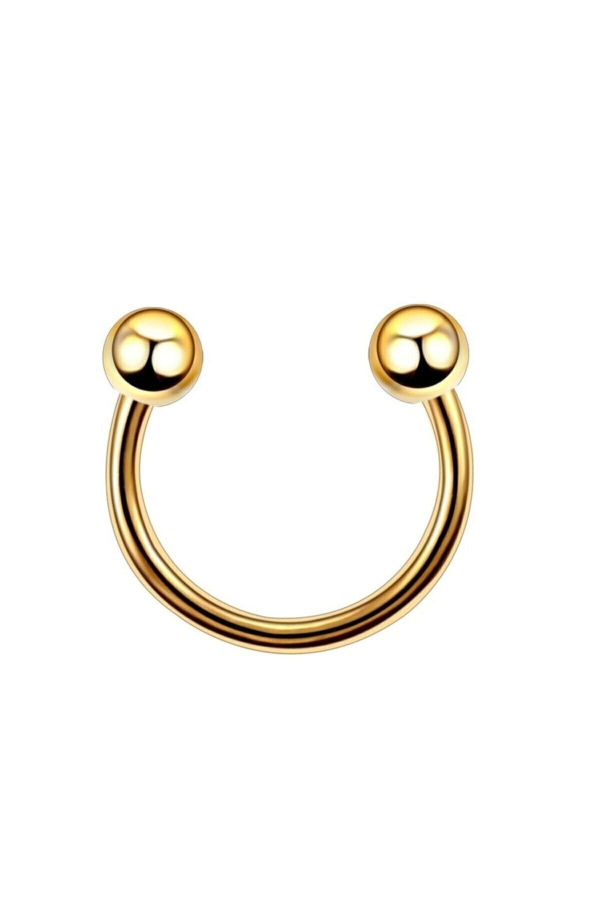 The Collection Cerrahi Çelik Gold Piercing Kulak-kıkırdak-tragus 6 Mm