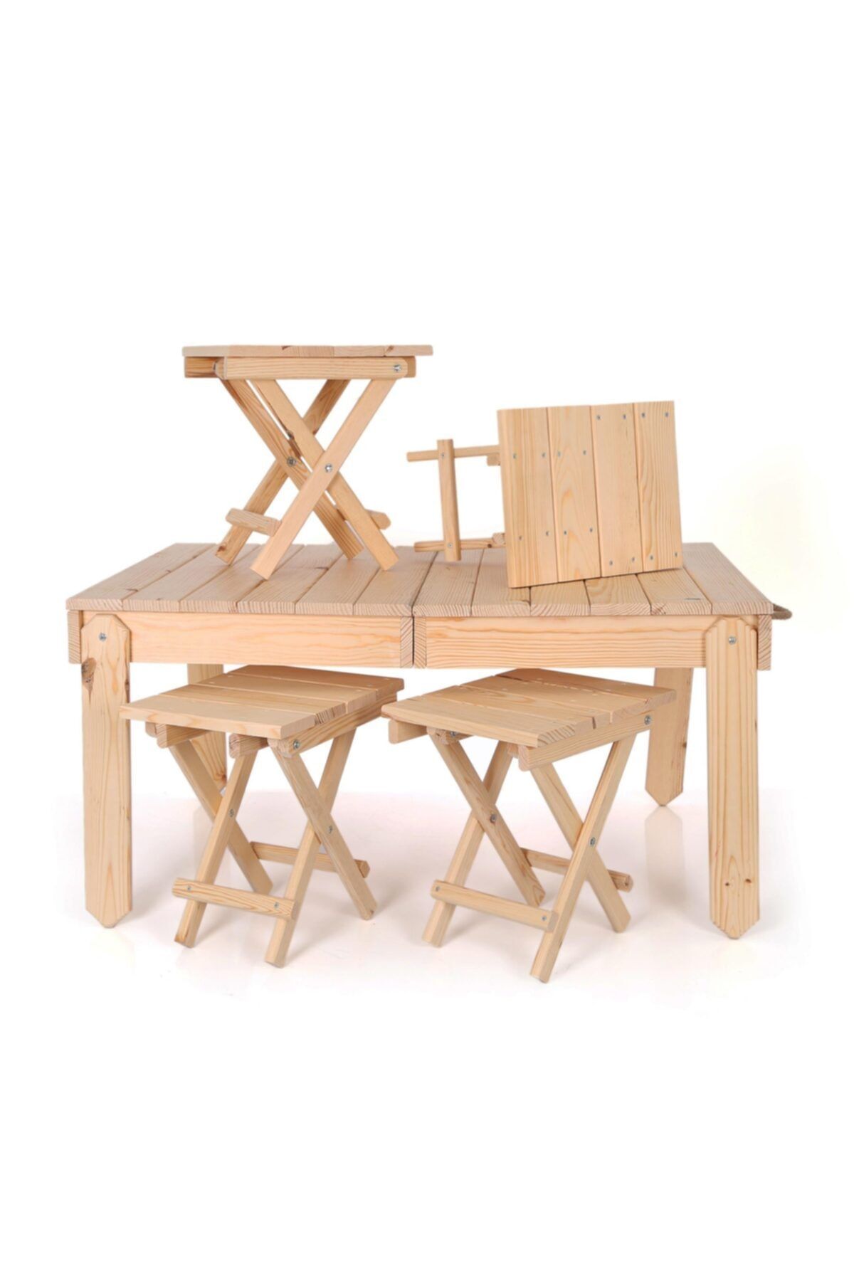 Mashotrend Katlanabilir Piknik Masa 4 Sandalyeli - Kamp Masası + Kamp Sandalyesi