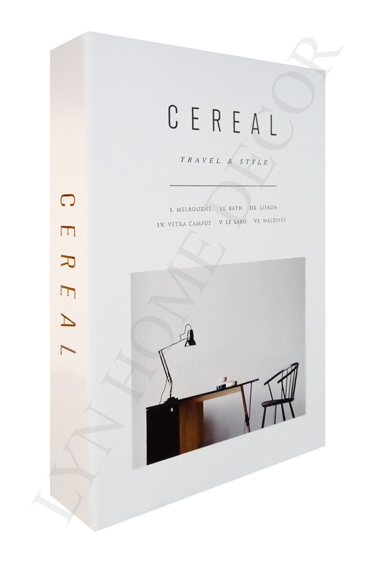 LYN HOME & DECOR Cereal Travel And Style Dekoratif Kitap Kutu