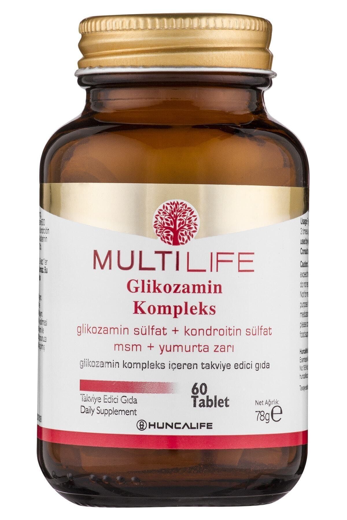 Huncalife Multilife Glikozamin Kompleks 60 Tablet - Takviye Edici Gıda