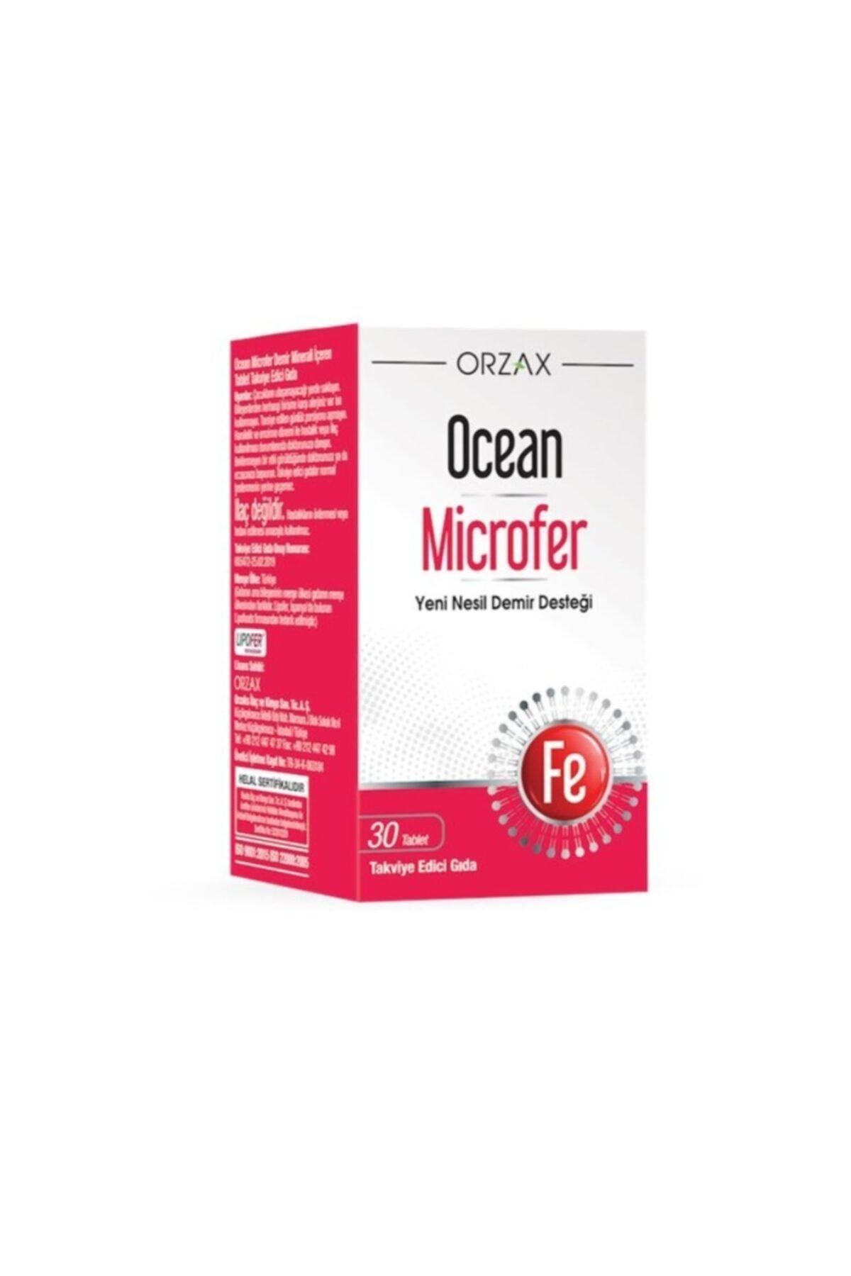Ocean Microfer Takviye Edici Gıda 30 Tablet