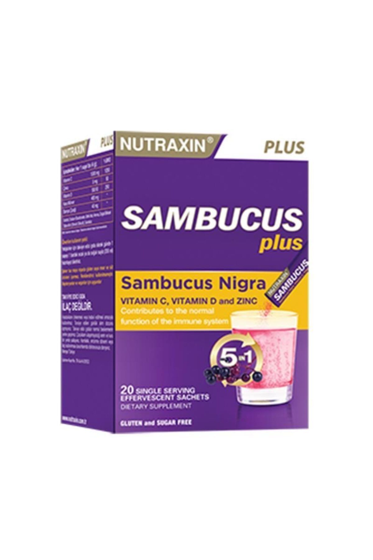 Nutraxin Sambucus Plus Nigra 20 Efervesan Saşe