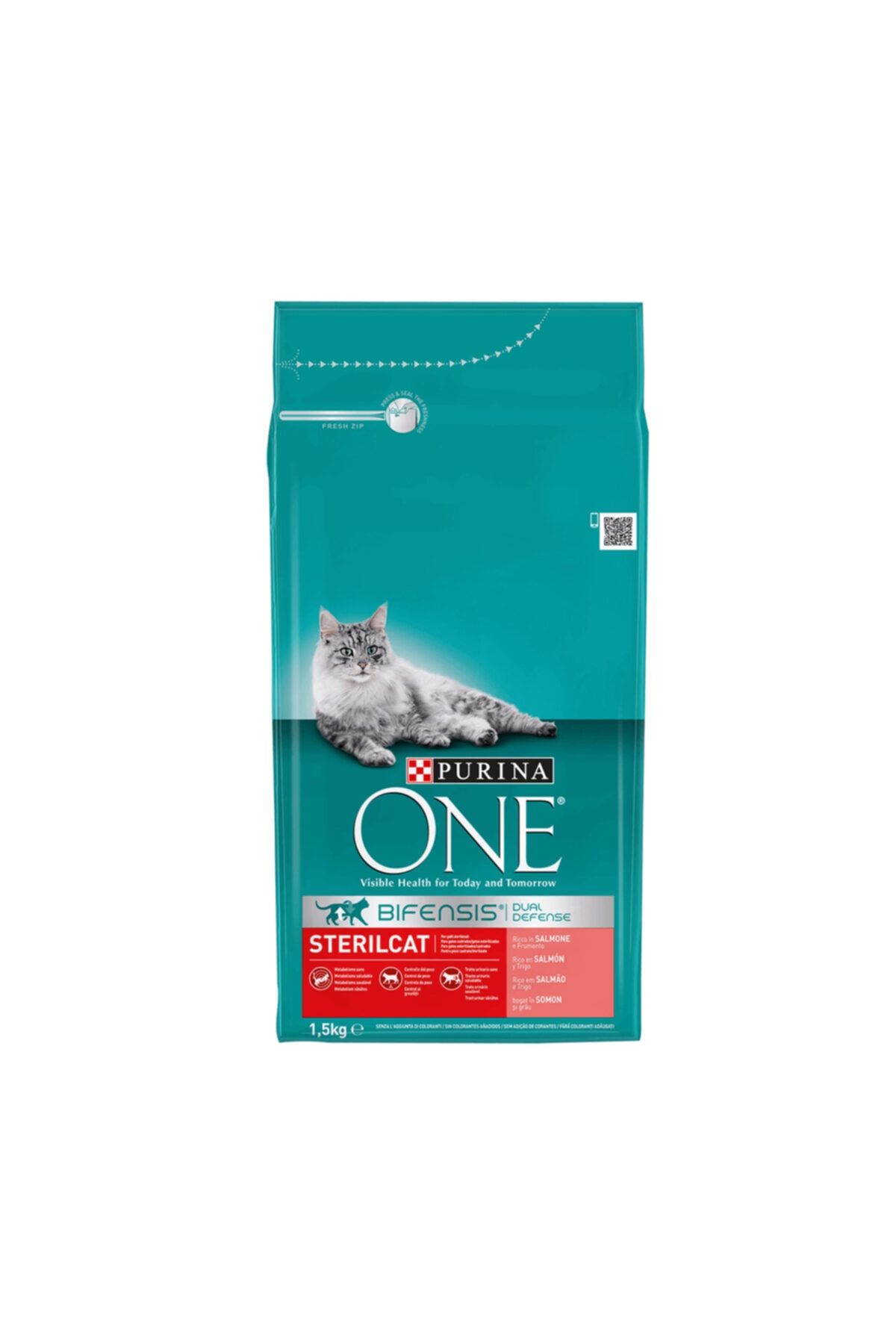 Purina One Kuru Kedi Maması Steril Somonlu 1500 Gr