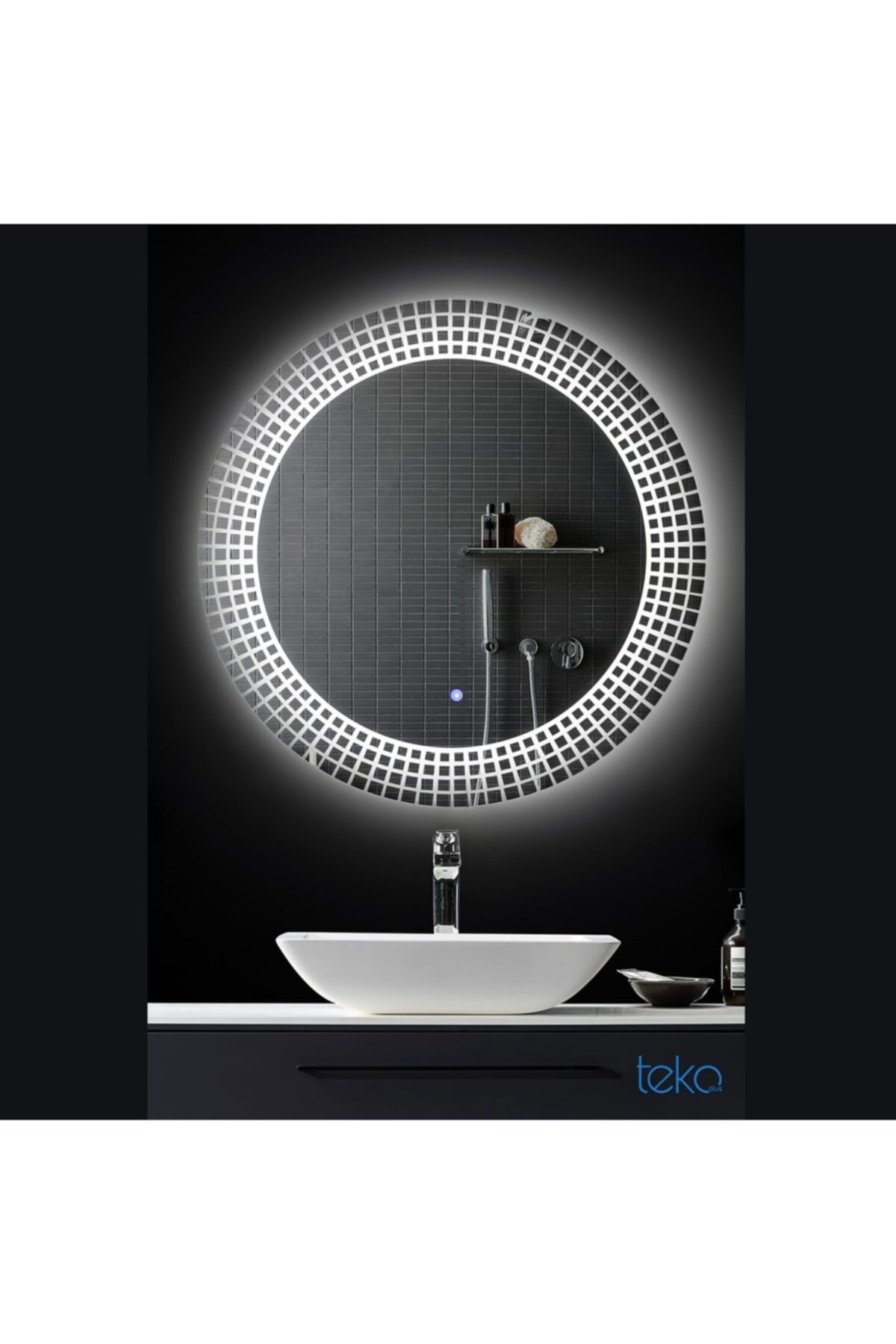 Tekoplus Tk614 Led Işıklı Banyo Aynası 80x80cm