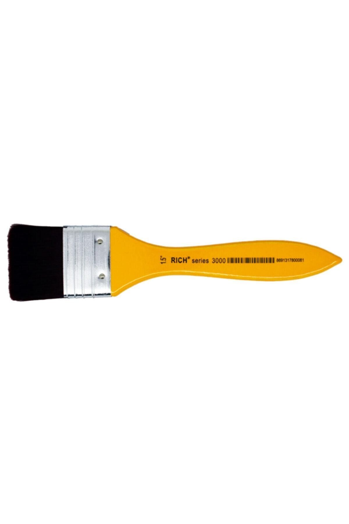 Rich Fırça Sarı Saplı Bordo Sentetik Zemin 3000 Seri No:1,5 Frç-01291