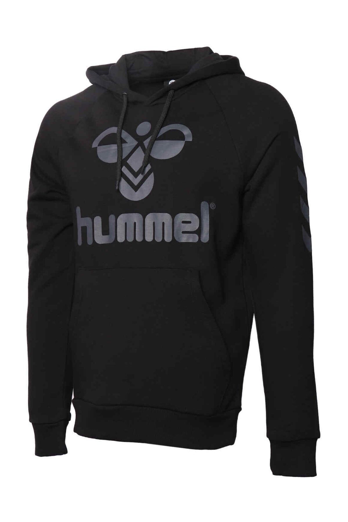 hummel Toffy Erkek Siyah Kapüşonlu Sweatshirt