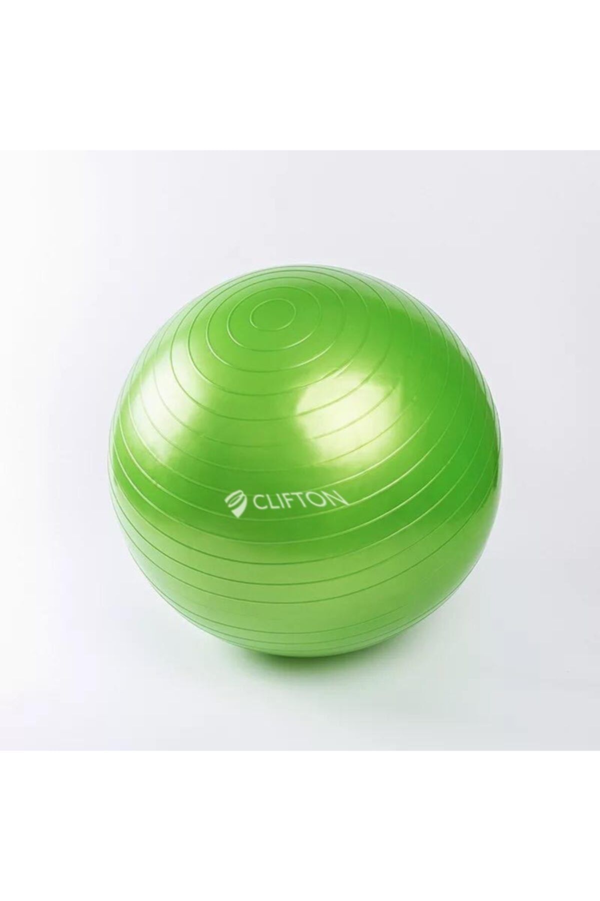 Clifton Evde Egzersiz Için Pilates Topu 65cm Pompa Yeşil