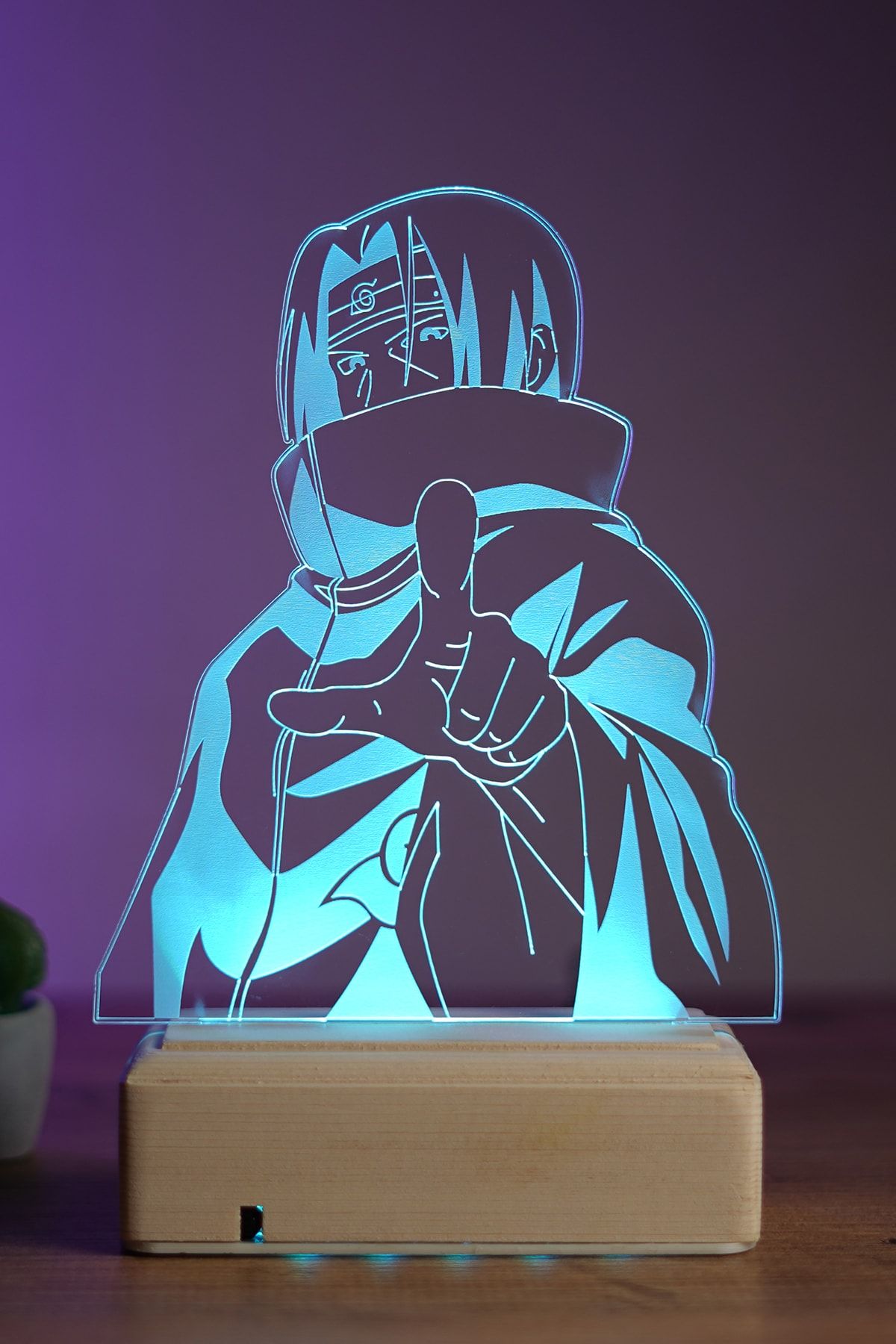 Modiwa Design Naruto Itachi 16 Renk Gece Lambası
