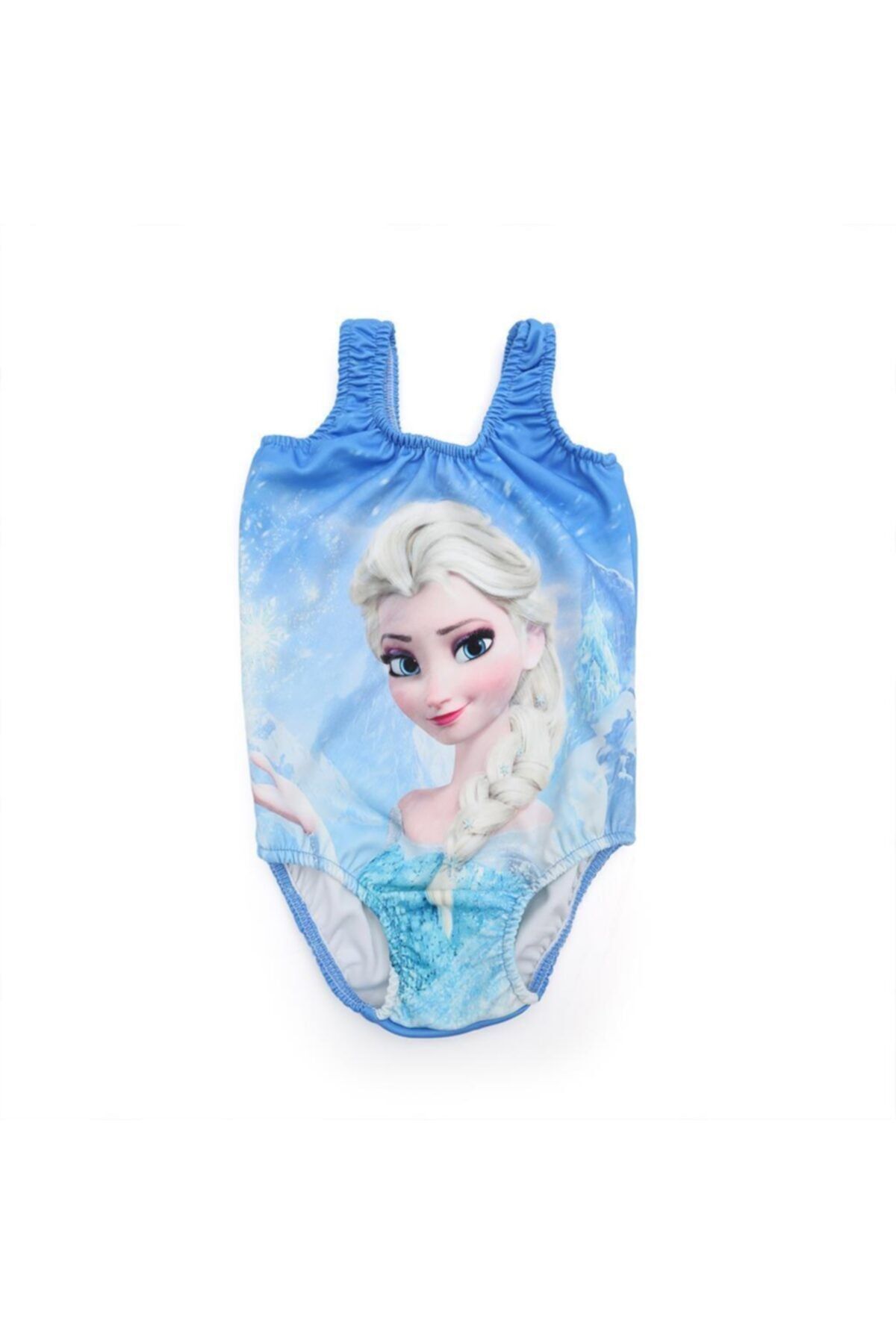 Mashotrend Frozen Elsa Mavi Tonlar Kız Çocuk Mayo - Kız Çocuk Bikini - Karlar Ülkesi Mayo
