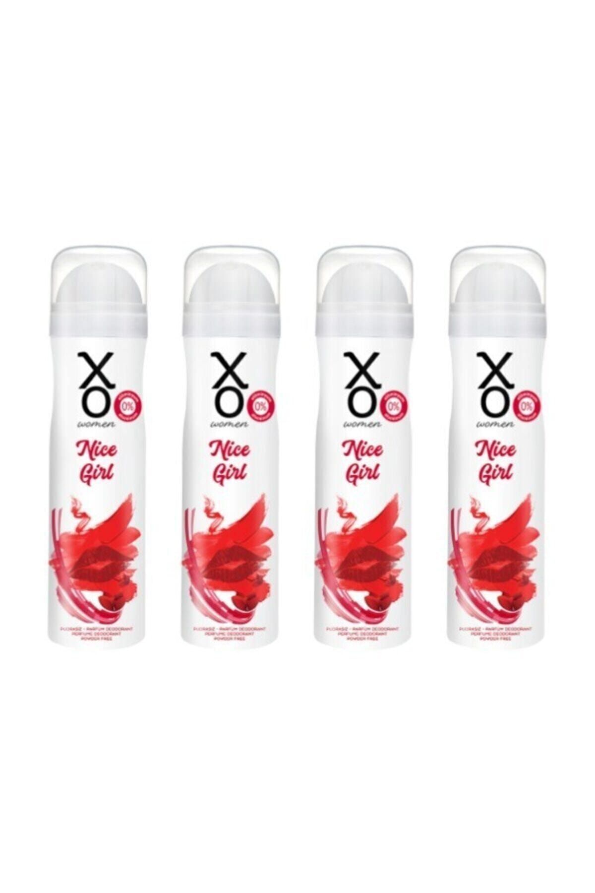 Xo Nice Girl Women Deodorant 150 ml X 4 Adet