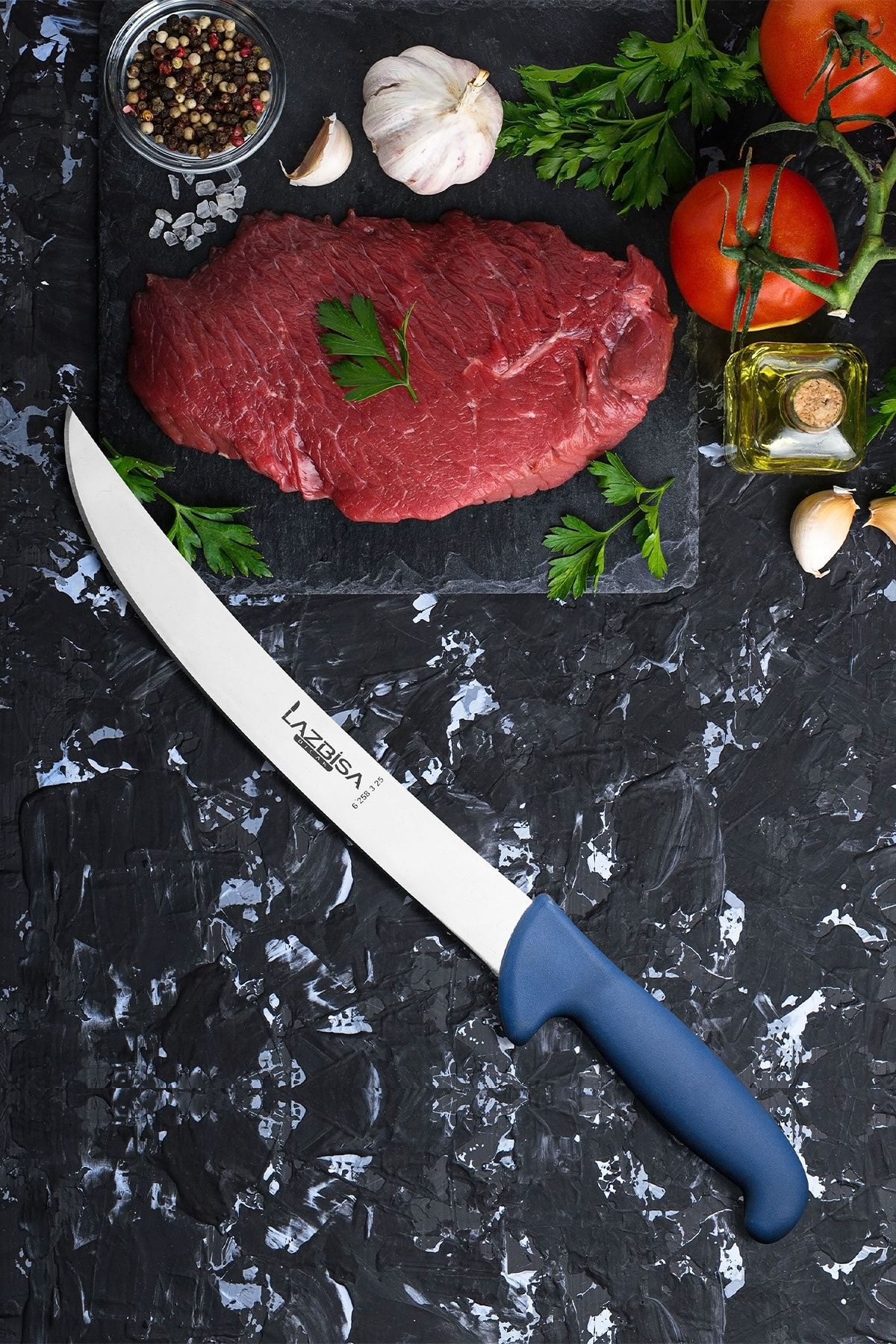 LAZBİSA Mutfak Bıçak Seti Nusret Et Açma Balık Açma Ekmek Sebze Şef Bıçağı
