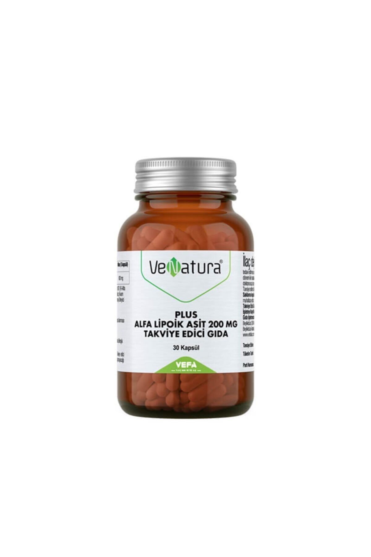 Venatura Plus Alfa Lipoik Asit 200 Mg Takviye Edici Gıda 30 Kapsül