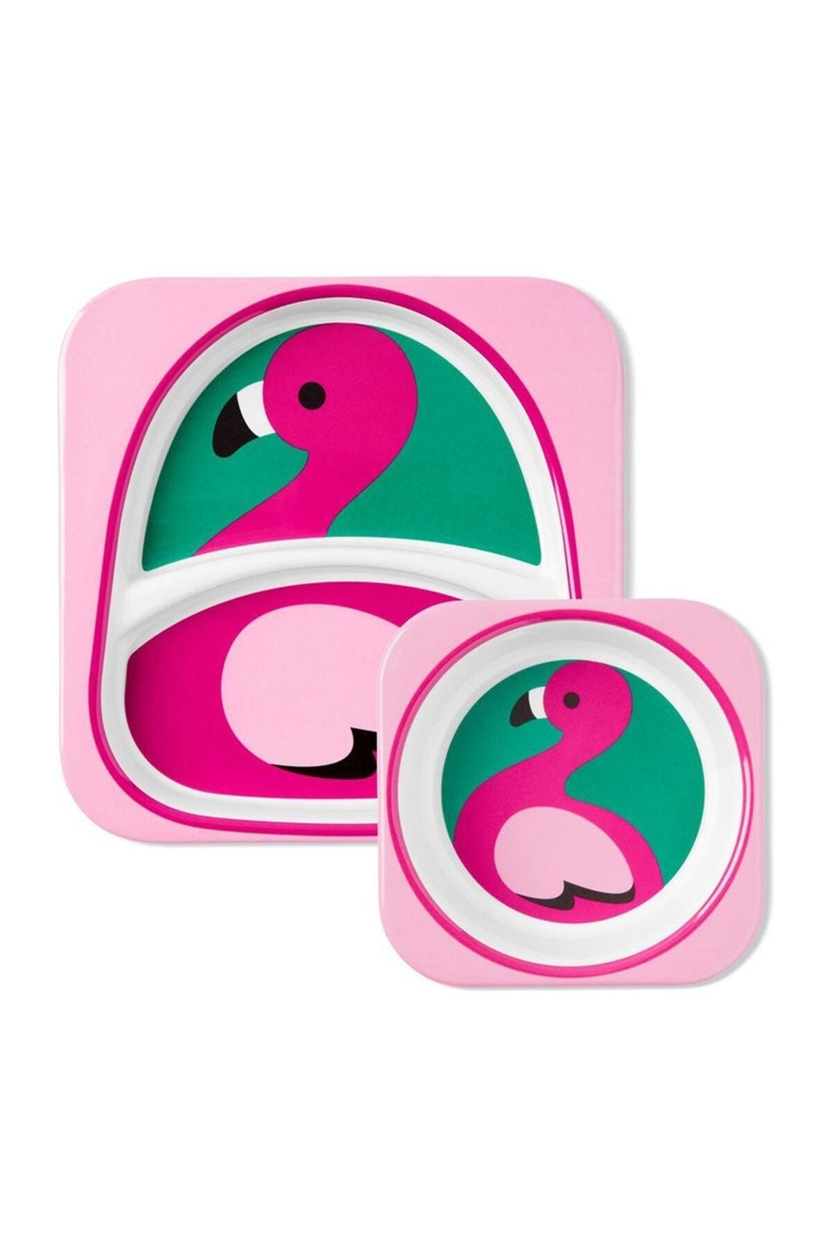 Skip Hop Zoo Tabak Seti Flamingo Renkli