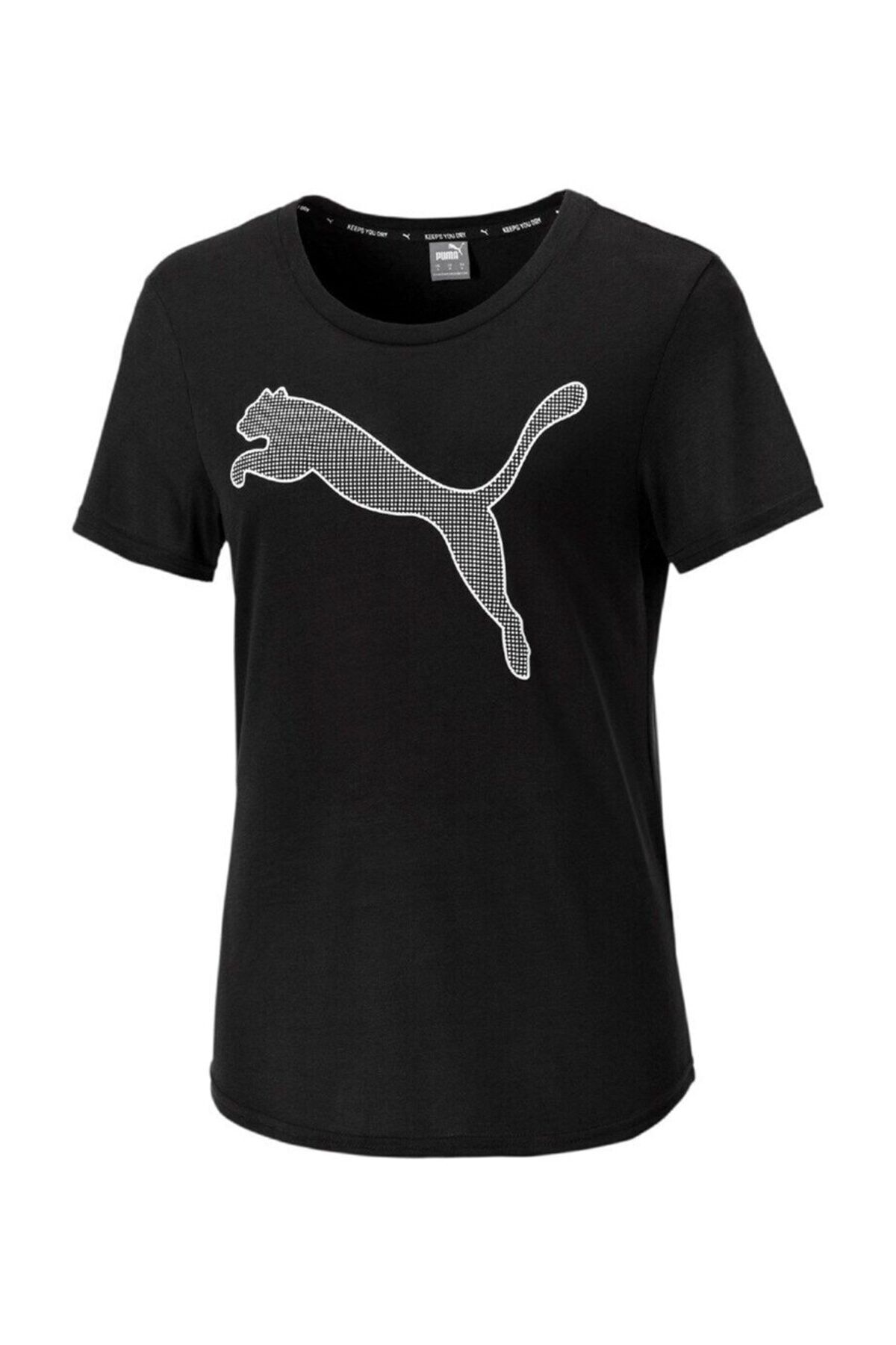 Puma EVOSTRIPE TEE Siyah Kadın T-Shirt 100583654