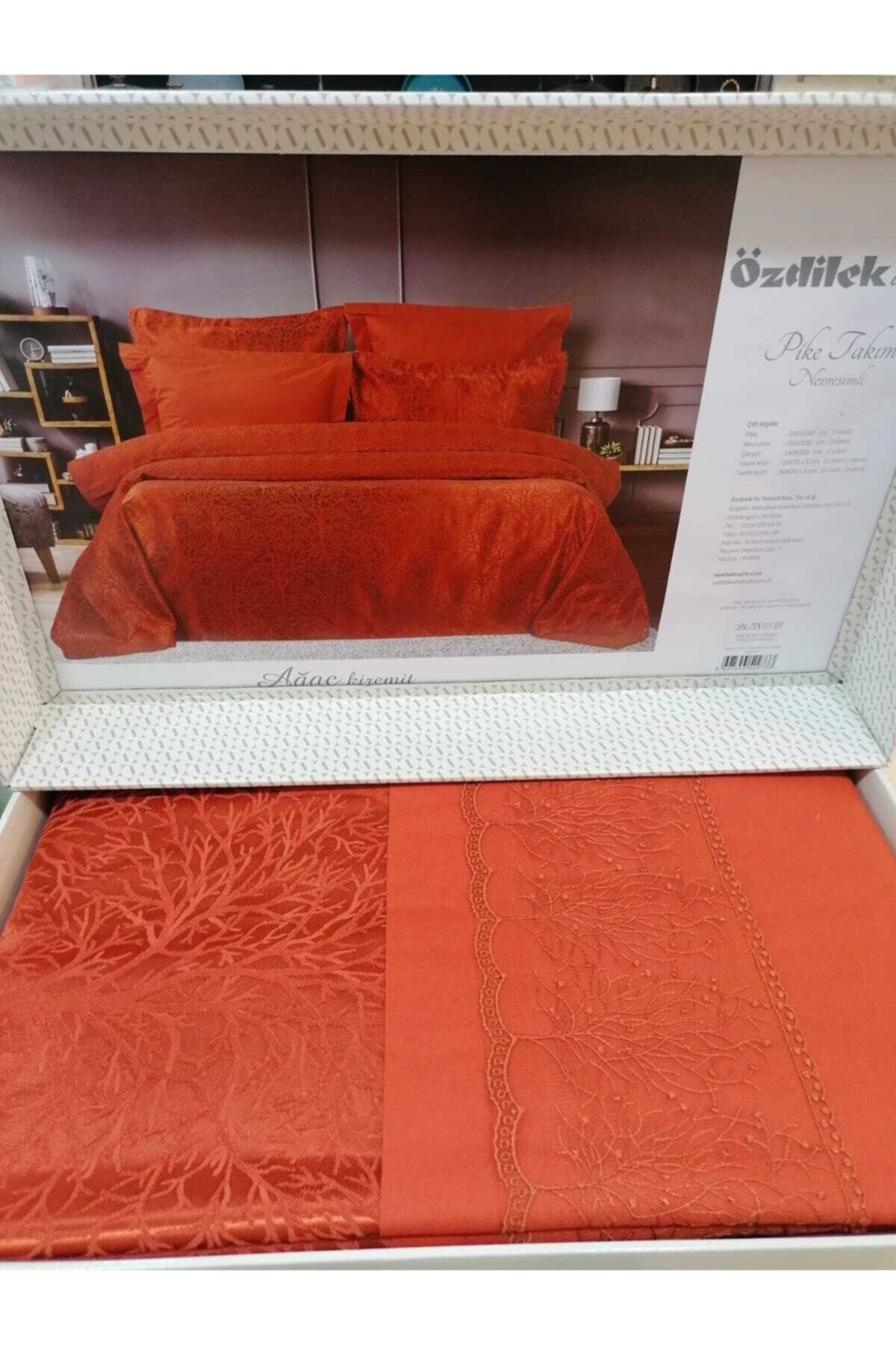 Özdilek Butik Ağaç Pike Takımı Nevresimli