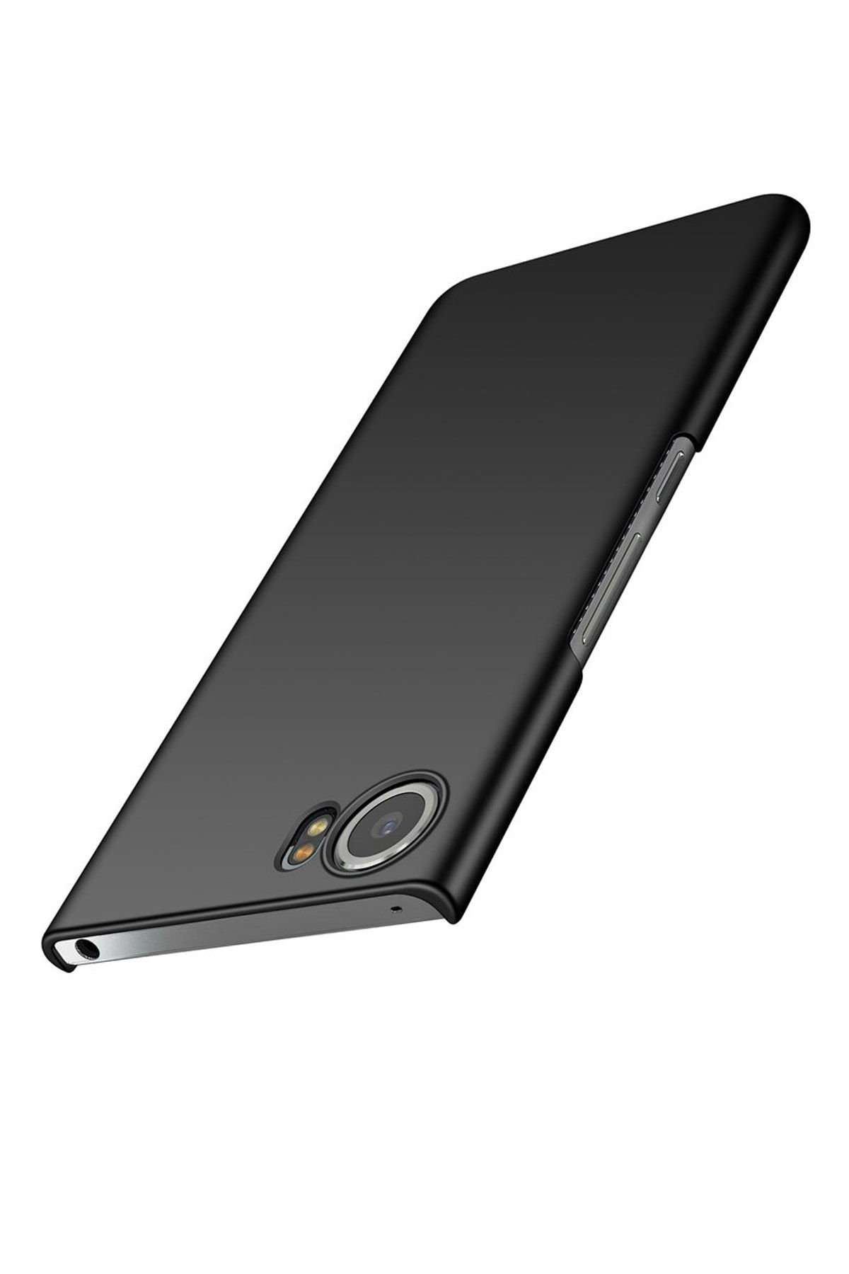 Microcase Blackberry Keyone Slim Sert Rubber Kılıf - Siyah