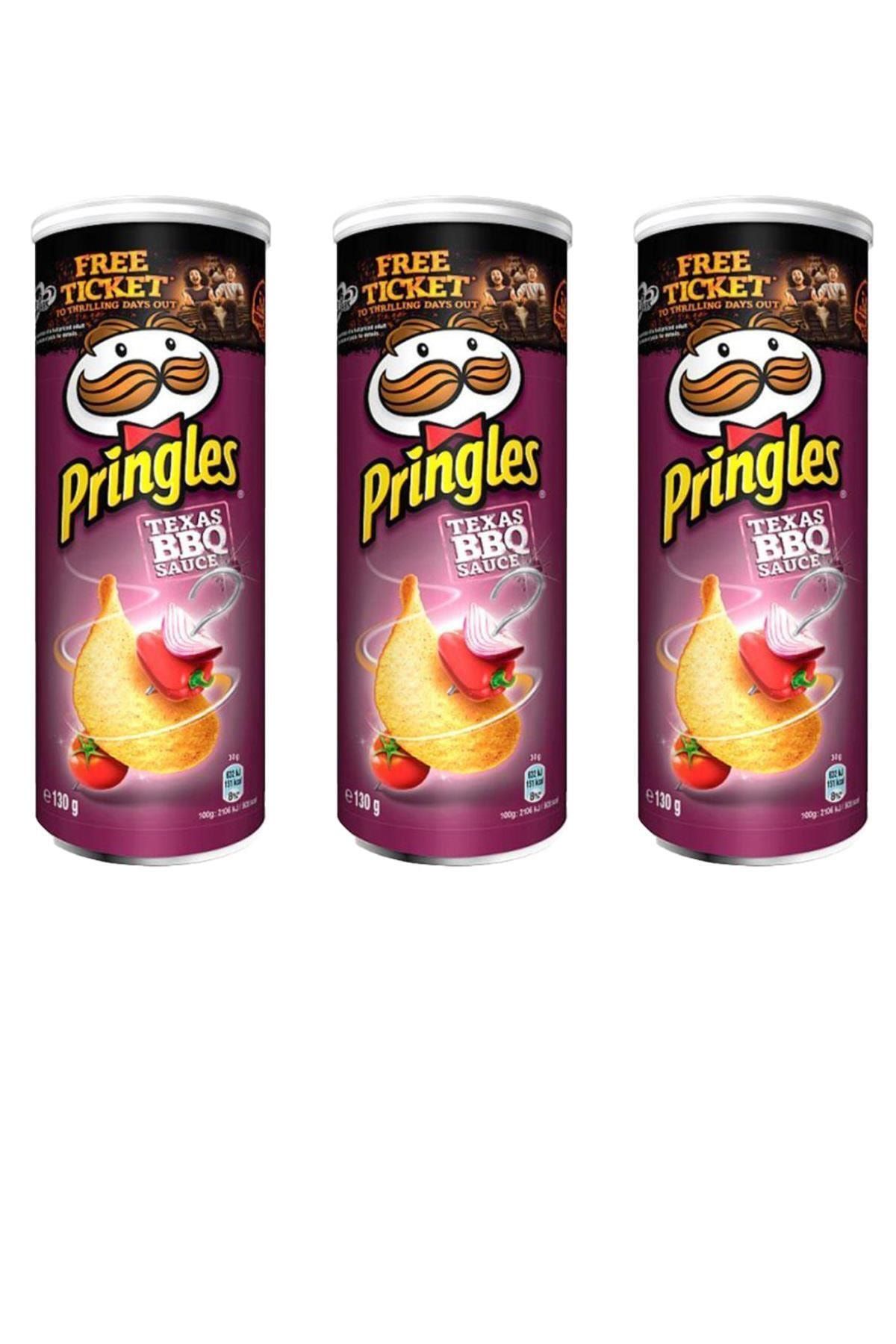 Pringles Snl- Cips Barbekü 130 Gr ( 3 Adet )